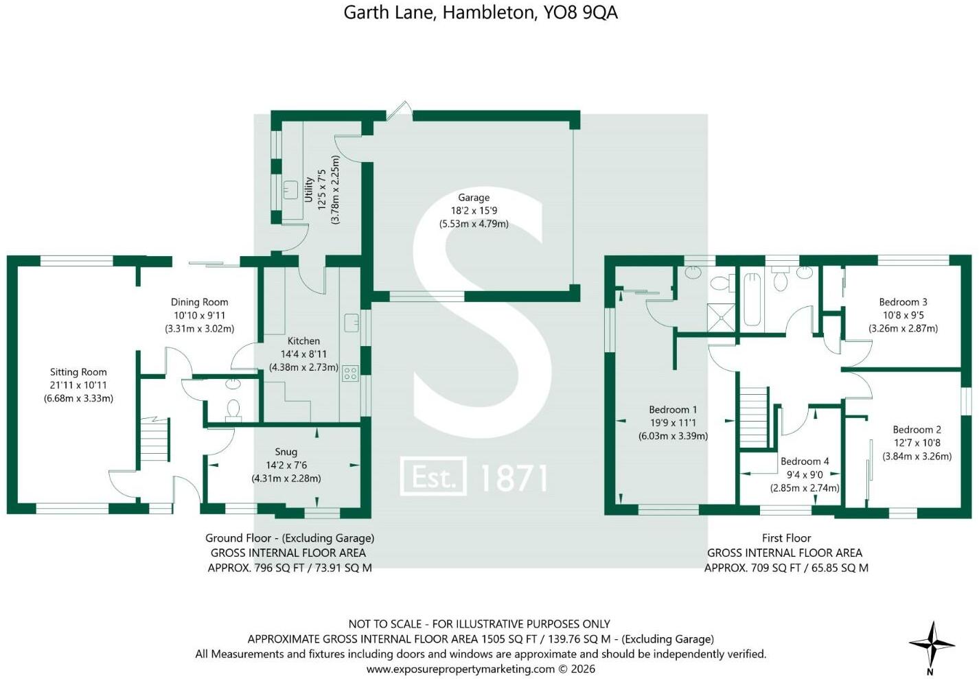 Garth Lane, Hambleton, Selby floorplan