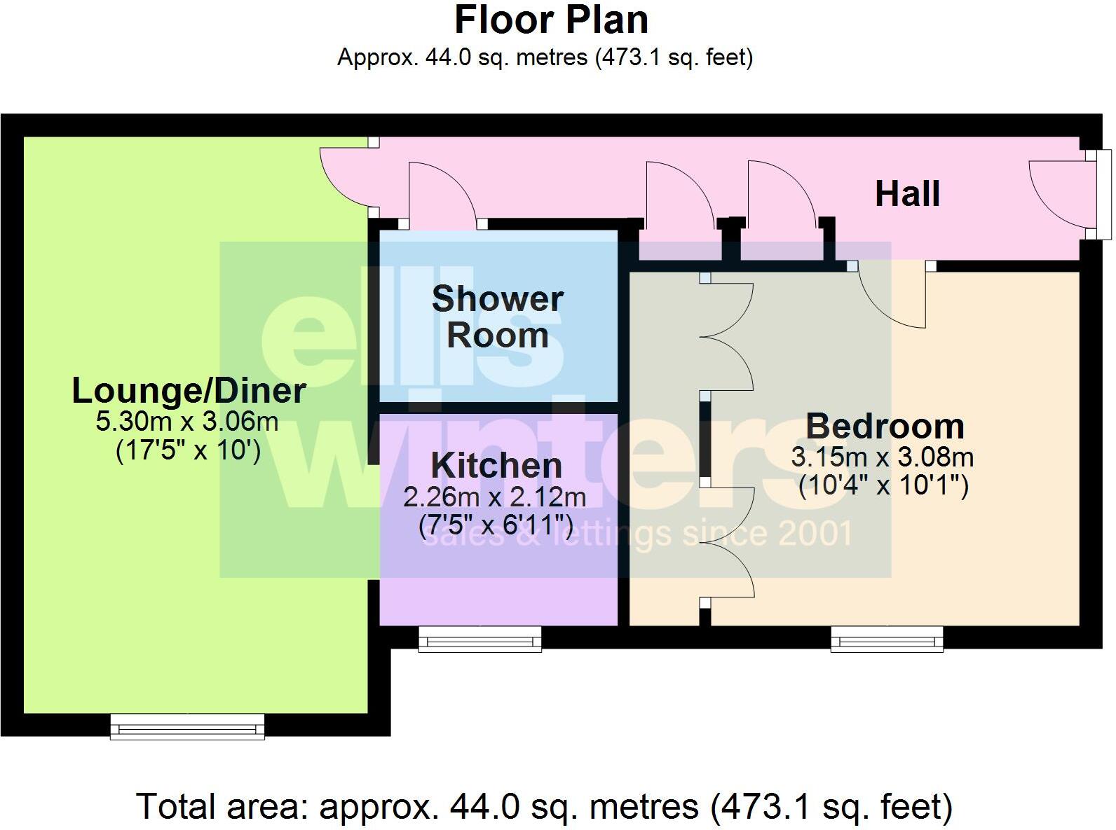 Hussars Court, March floorplan