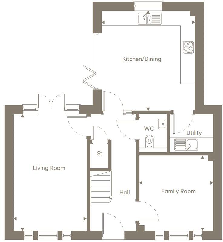 144 Ellenbrook, Stow Road, Moreton-In-Marsh, Gloucestershire, GL56 floorplan