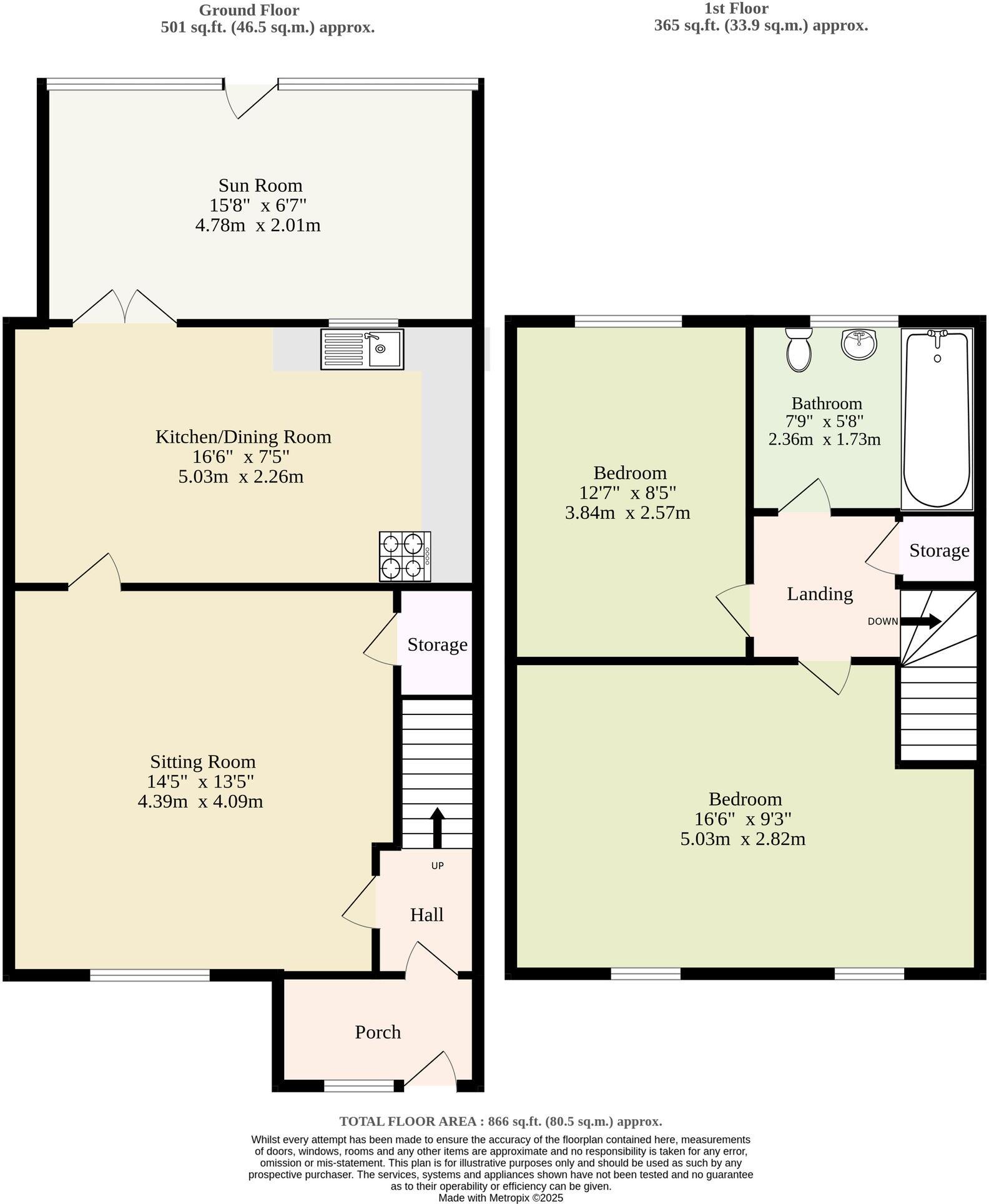 Cadge Close, Costessey floorplan