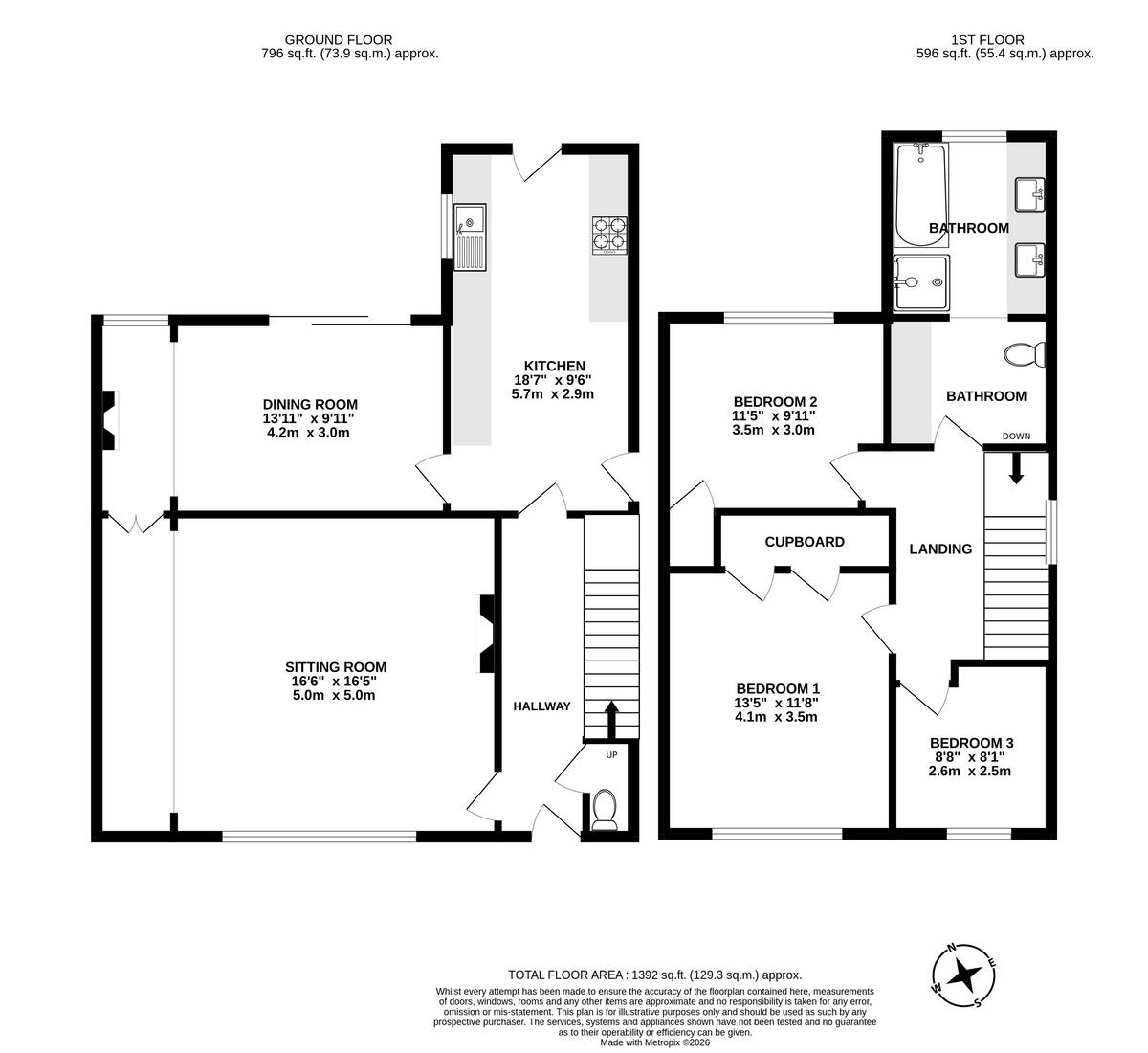 Rooks Street, Cambridge, CB24 floorplan
