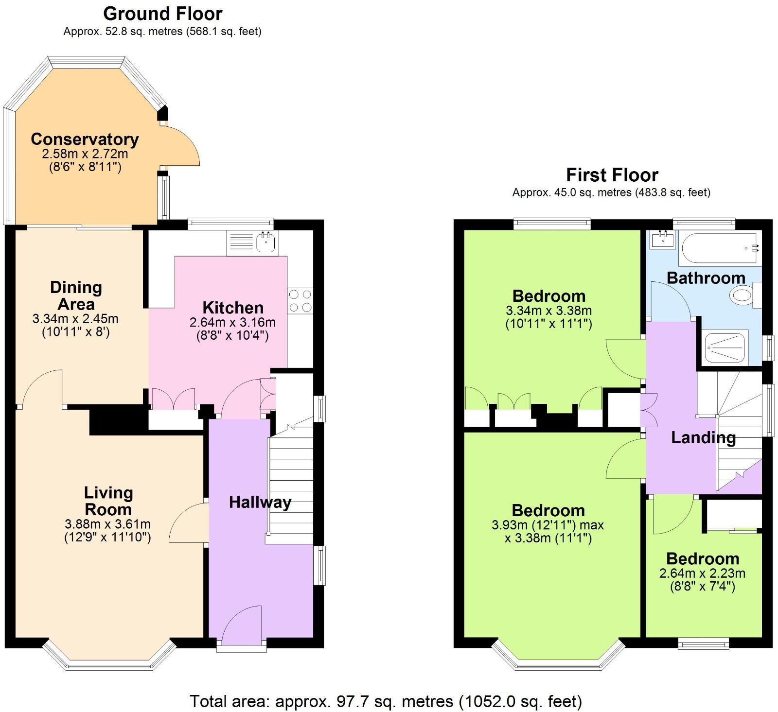 Rosthwaite, Wellington, Telford, Shropshire, TF1 1HY floorplan