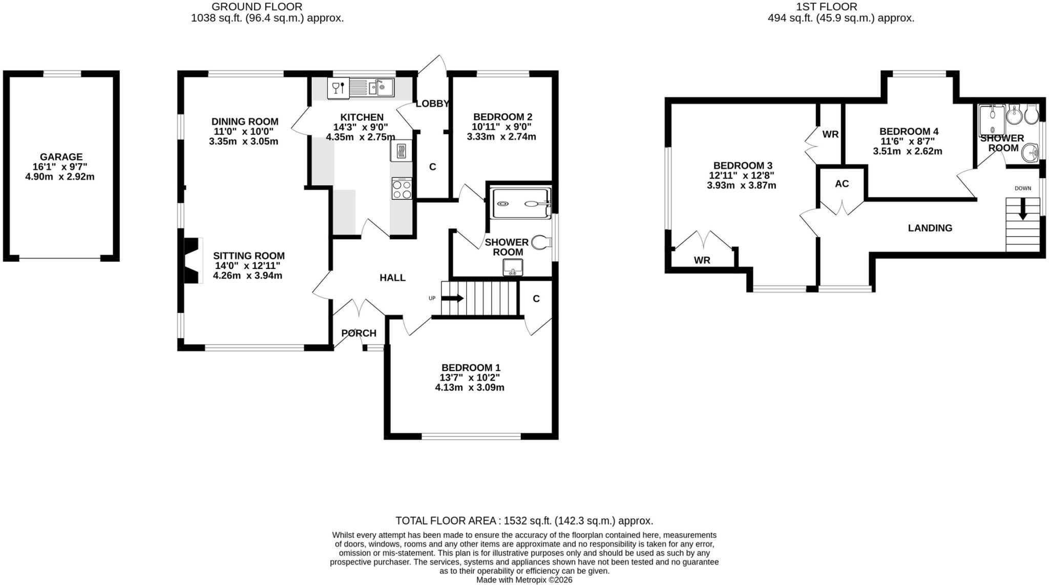 Ash Lane, Wells floorplan