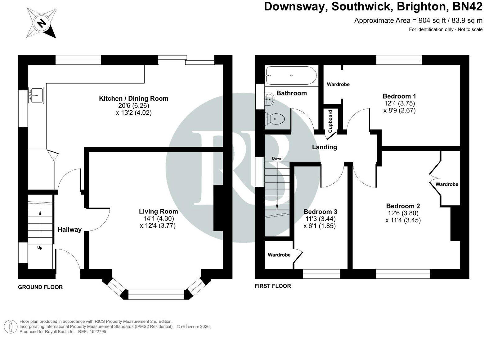 Downsway, Southwick, Brighton, BN42 4WE floorplan
