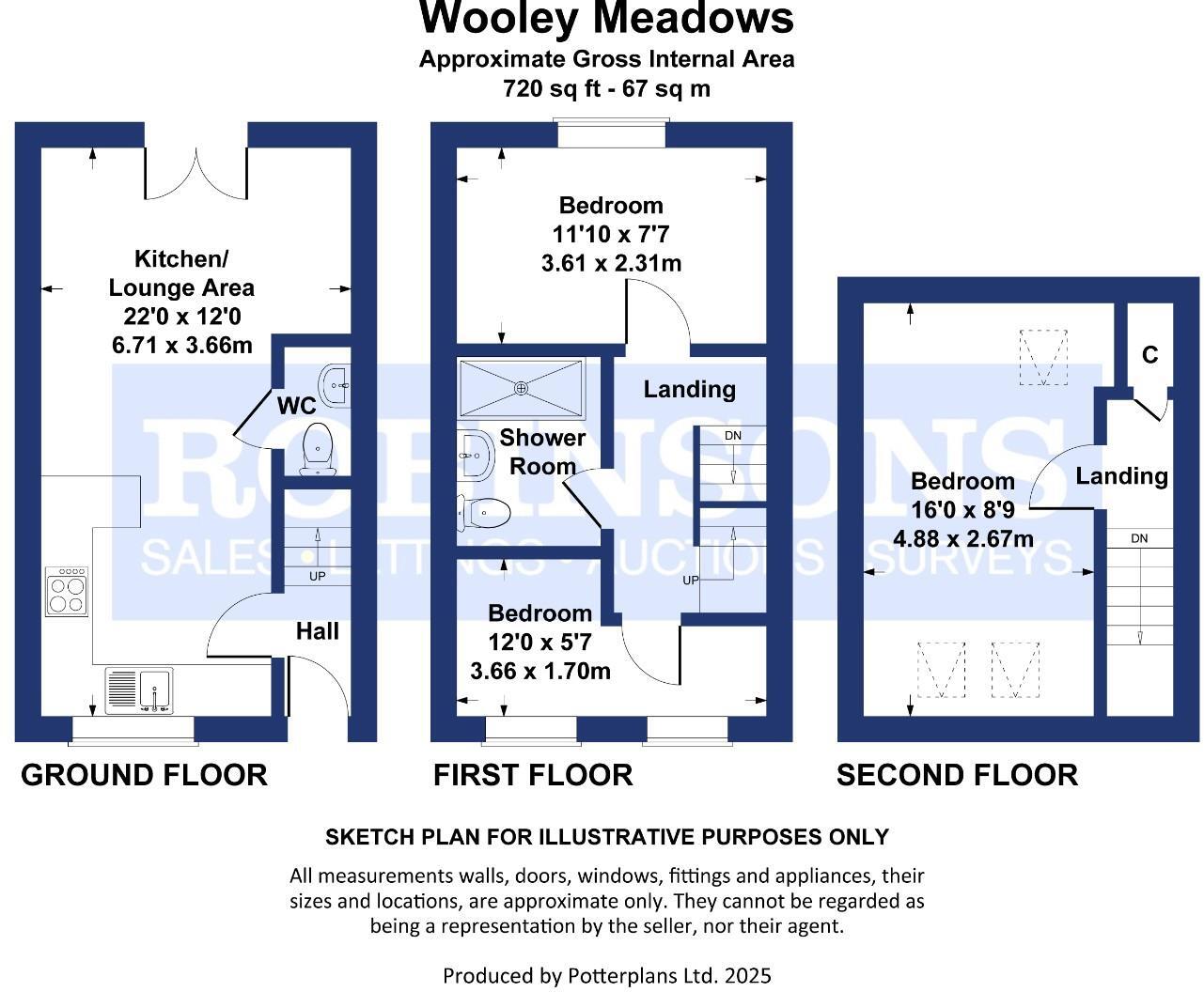 Wooley Meadows, Stanley, Crook floorplan