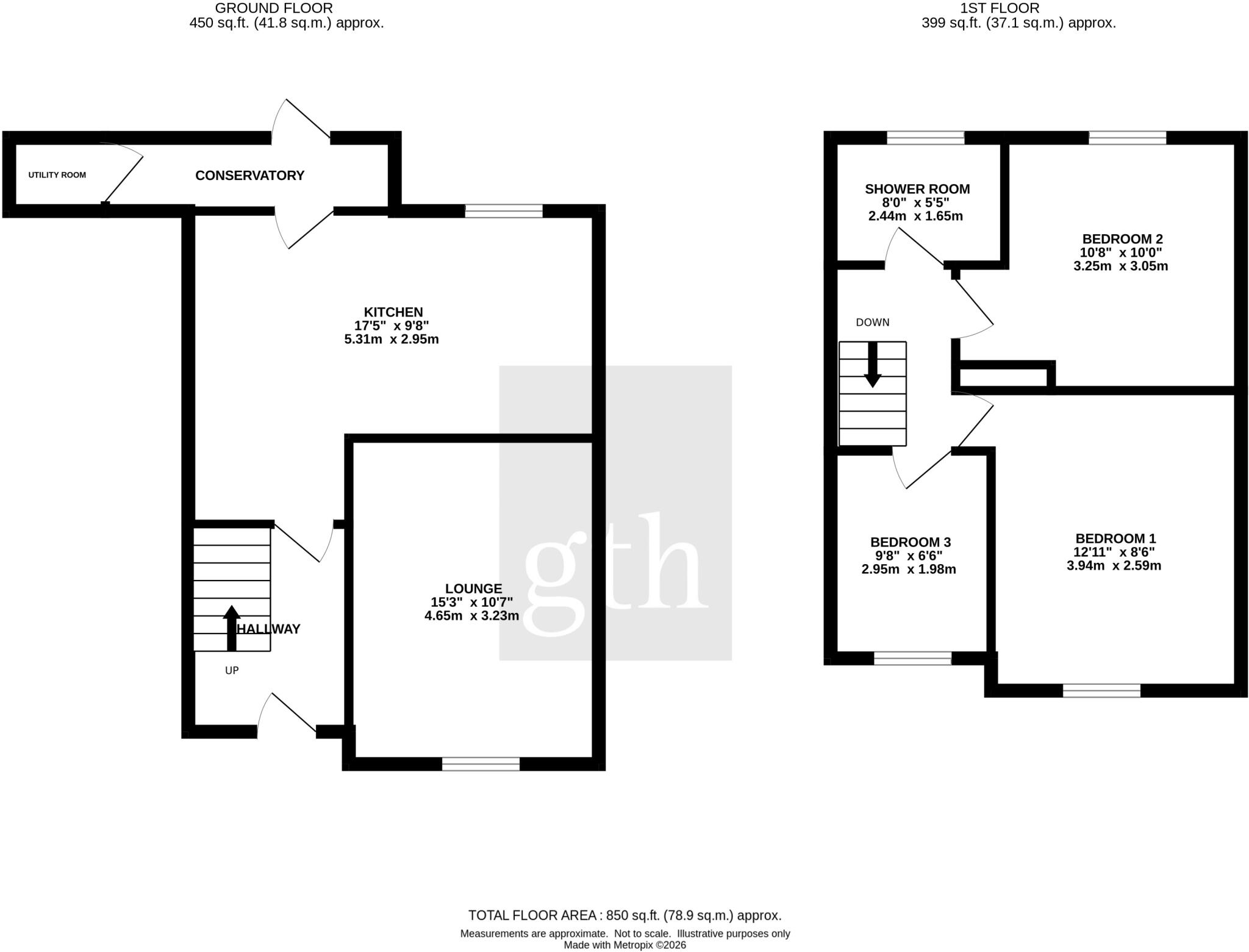 Whitebridges, Honiton, Devon, EX14 floorplan