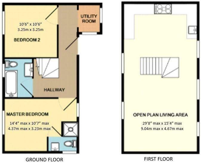 Sithney Green, Two bed  barn conversion in peaceful location floorplan