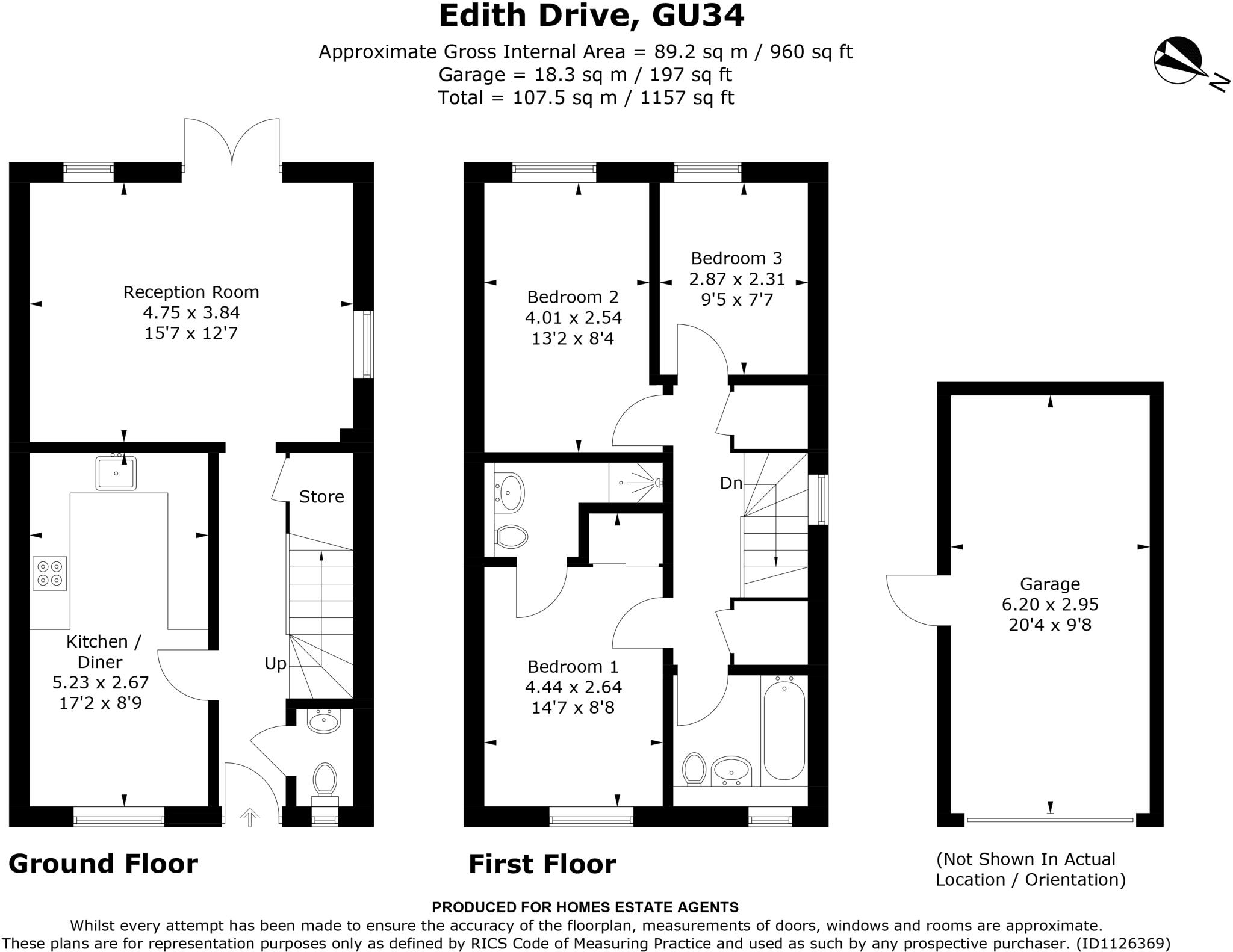 Edith Drive, Alton, Hampshire floorplan