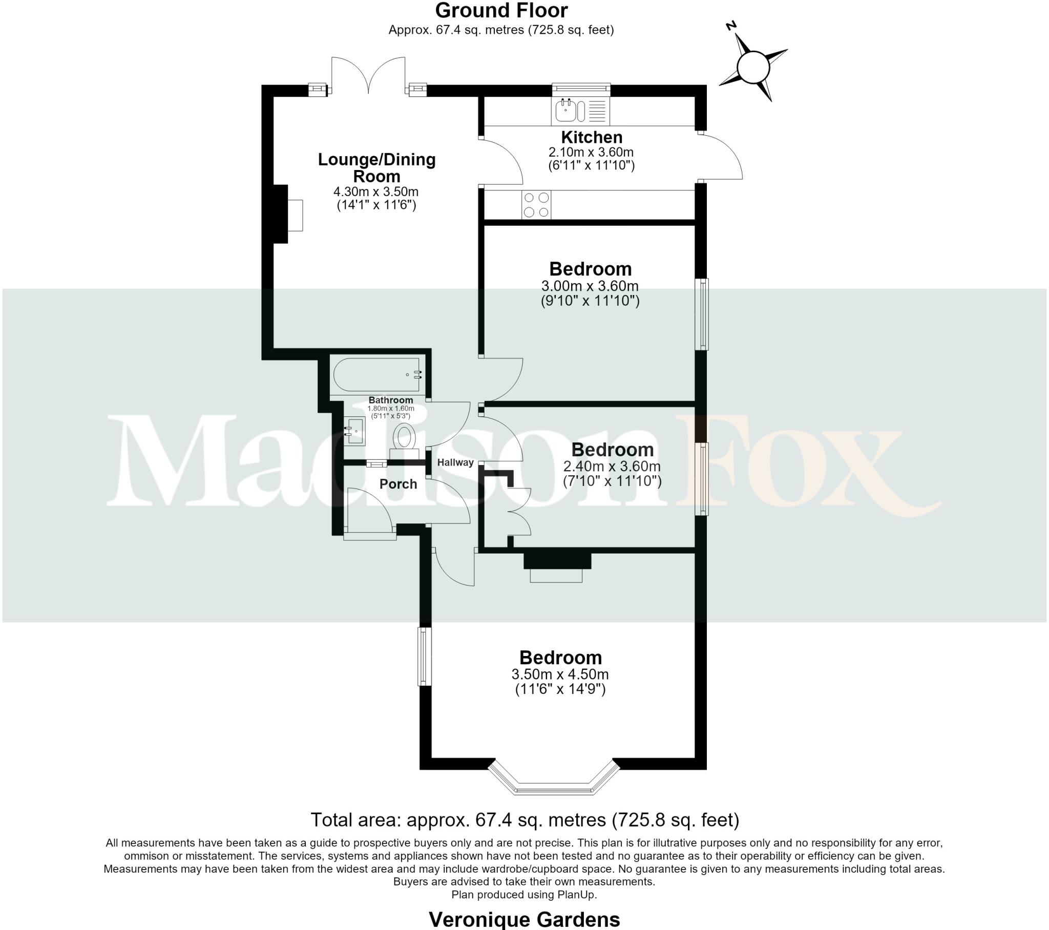 Veronique Gardens, Ilford, IG6 floorplan