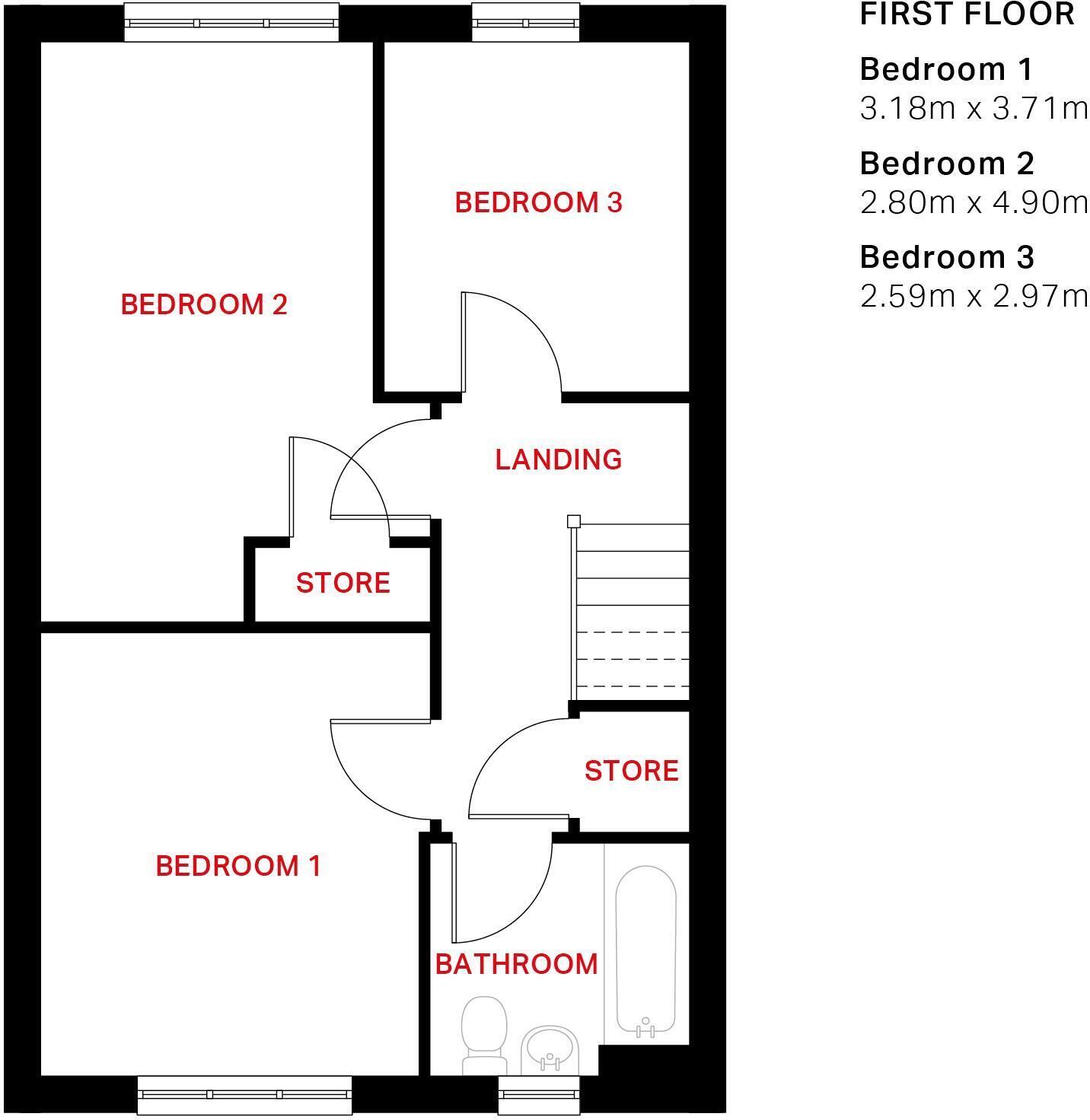 Magnus Way, 
Daventry, 
NN11 4XD floorplan