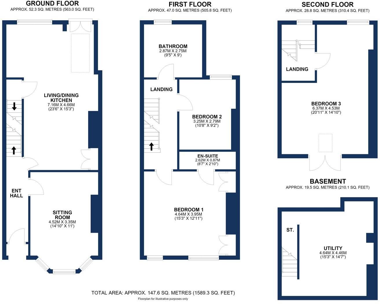 Albert Road East, Hale floorplan