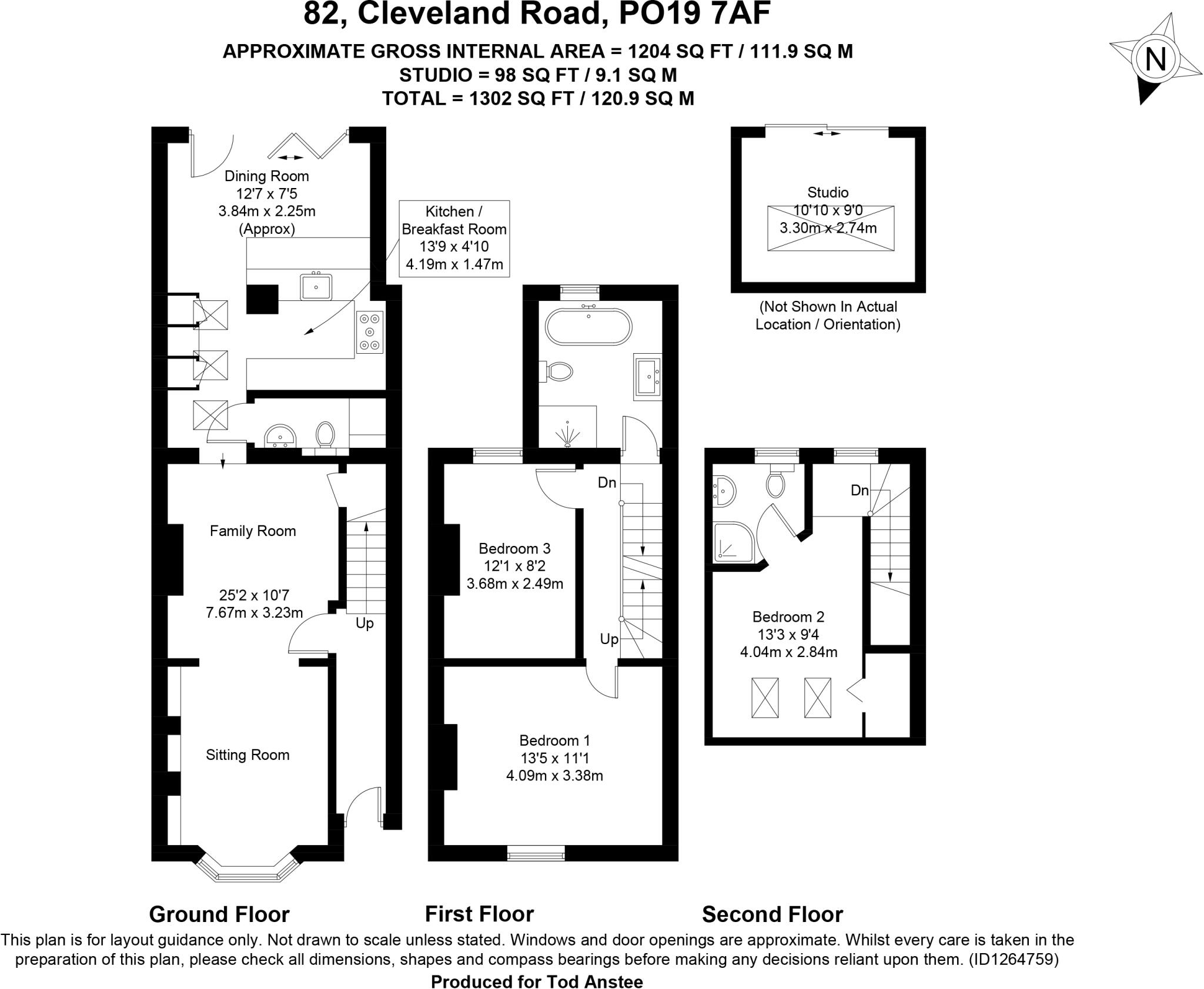 Cleveland Road, Chichester, West Sussex, PO19 floorplan