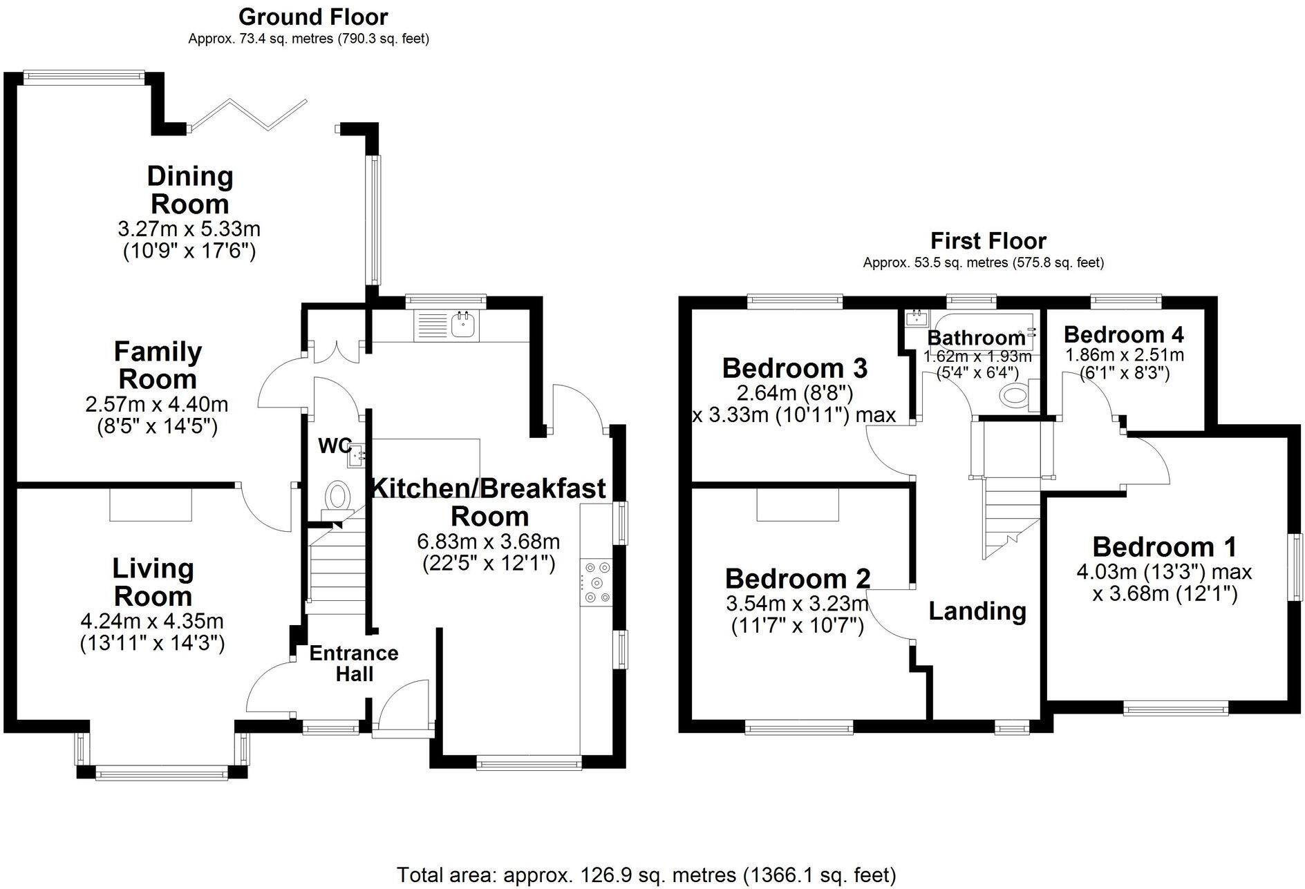Cuerdon Drive, Thelwall, WA4 floorplan