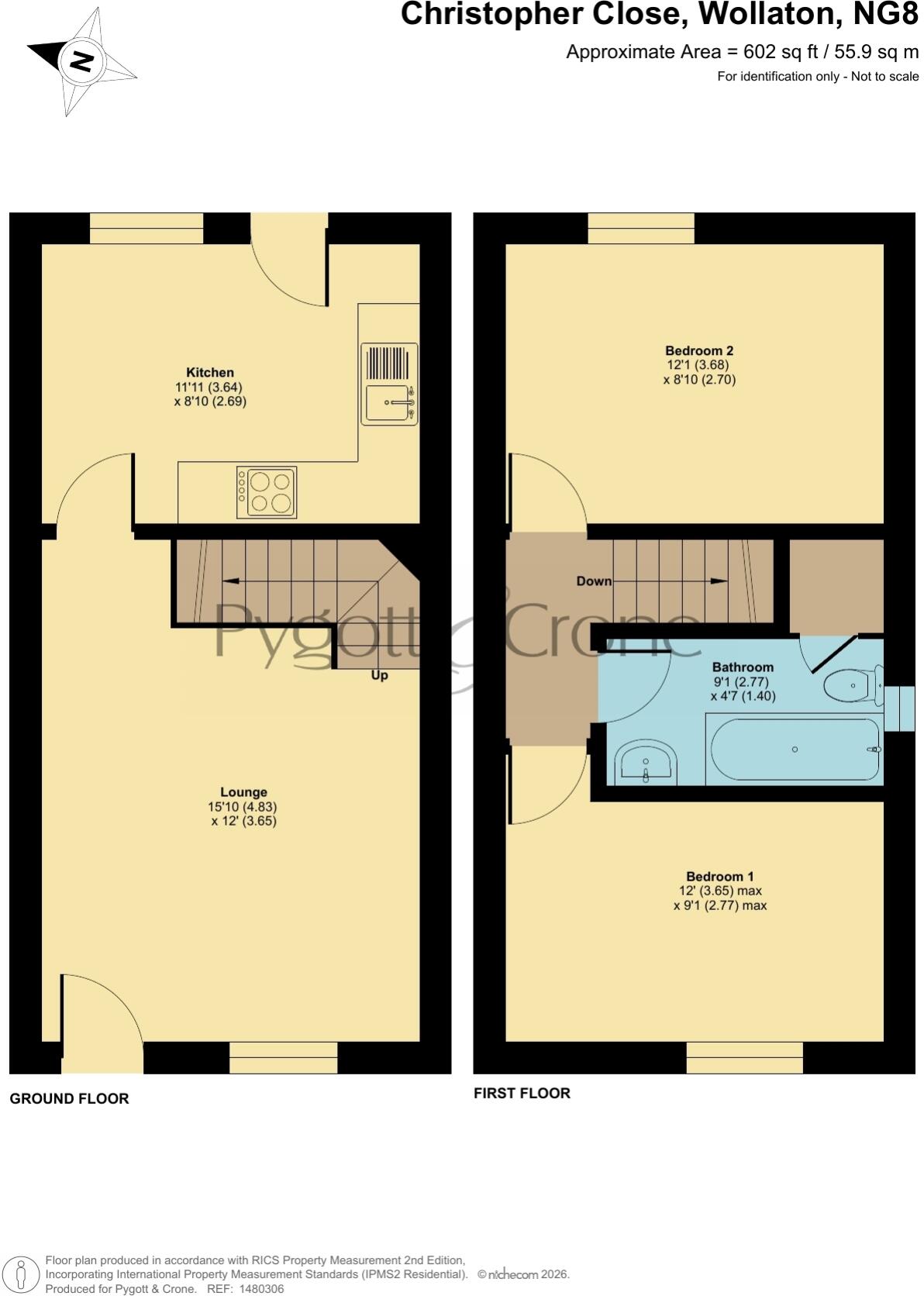 Christopher Close, Wollaton, Nottinghamshire, NG8 floorplan