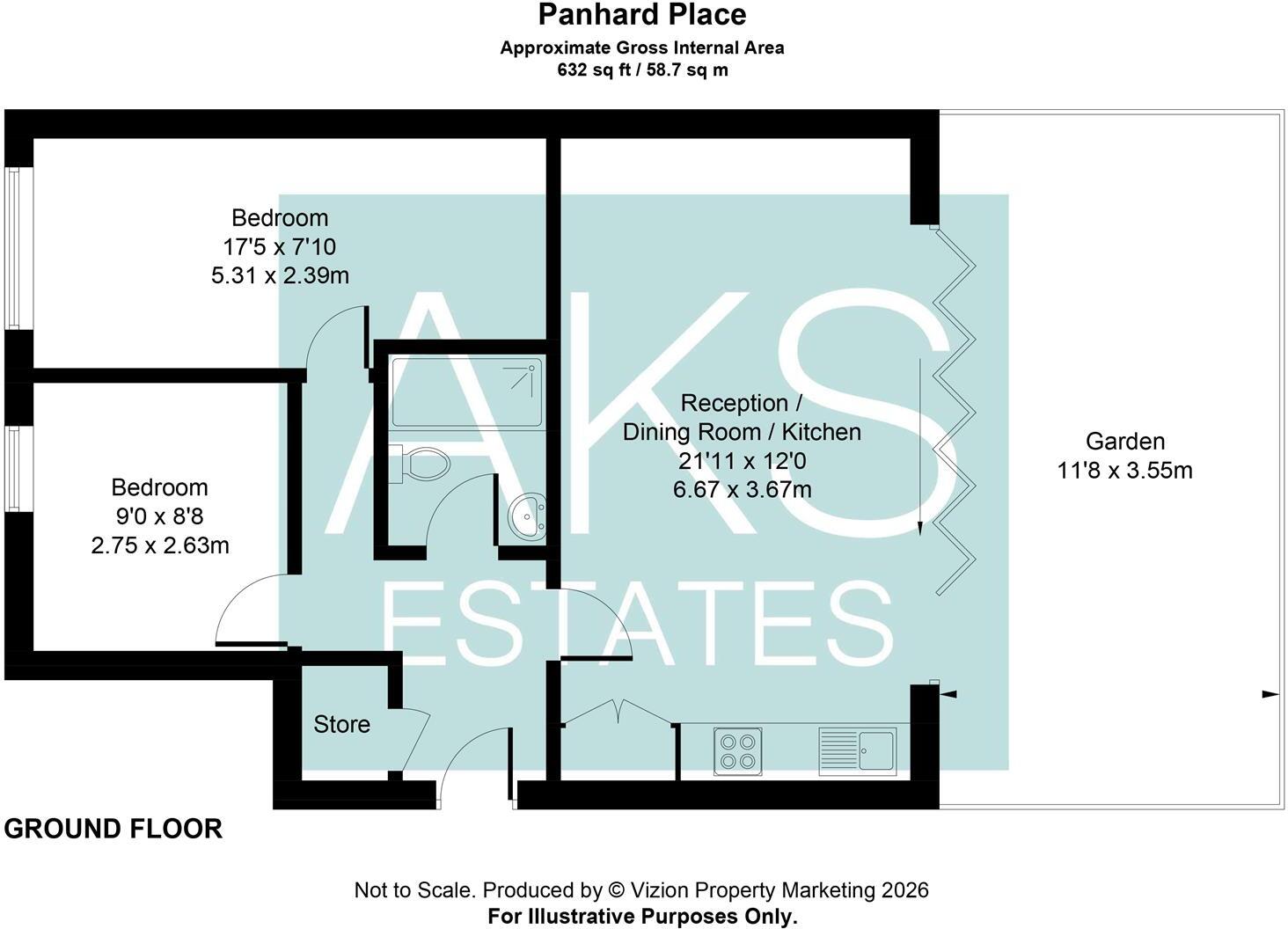 Panhard Place, Southall floorplan