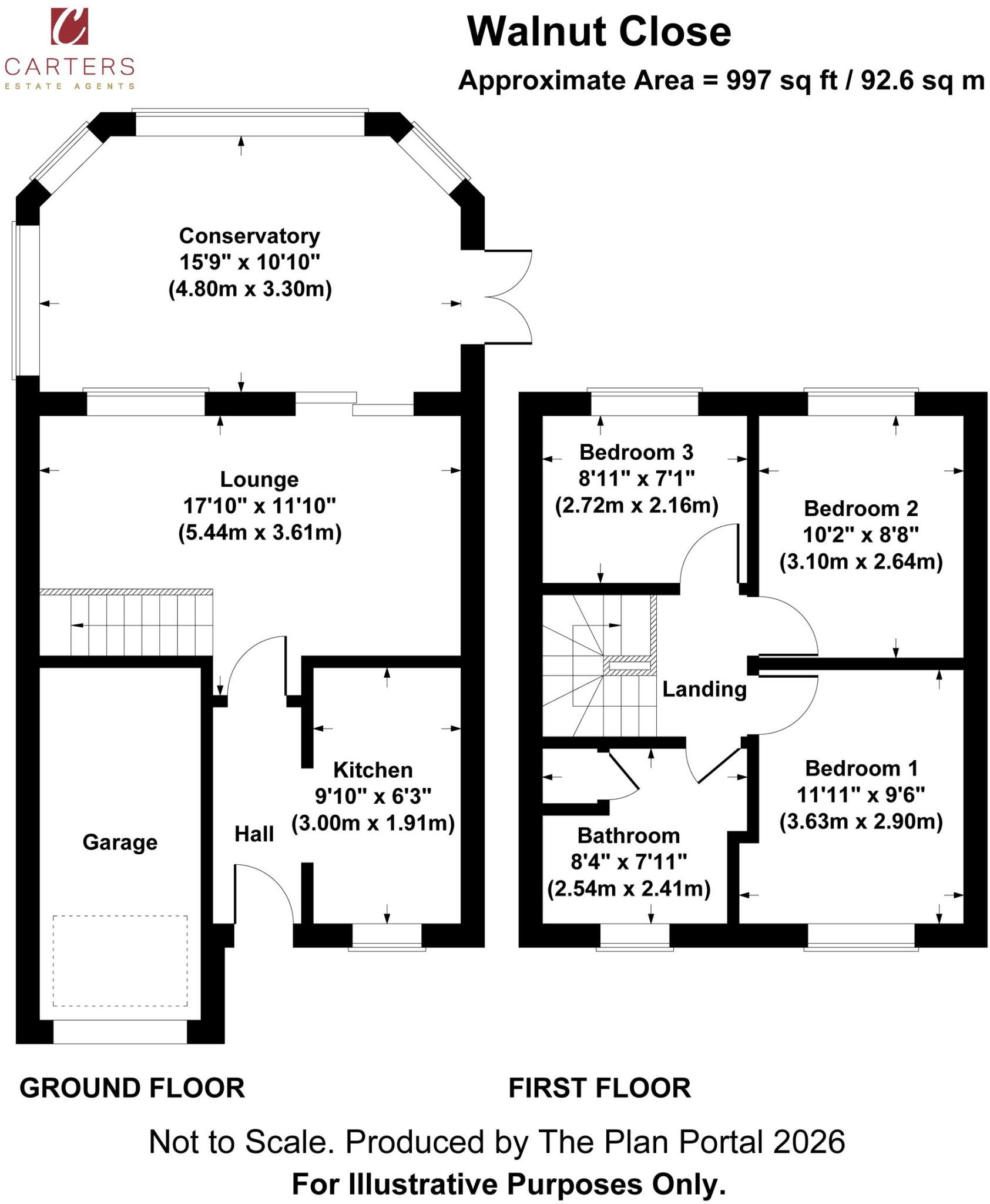 Walnut Close, Hartshill, CV10 floorplan