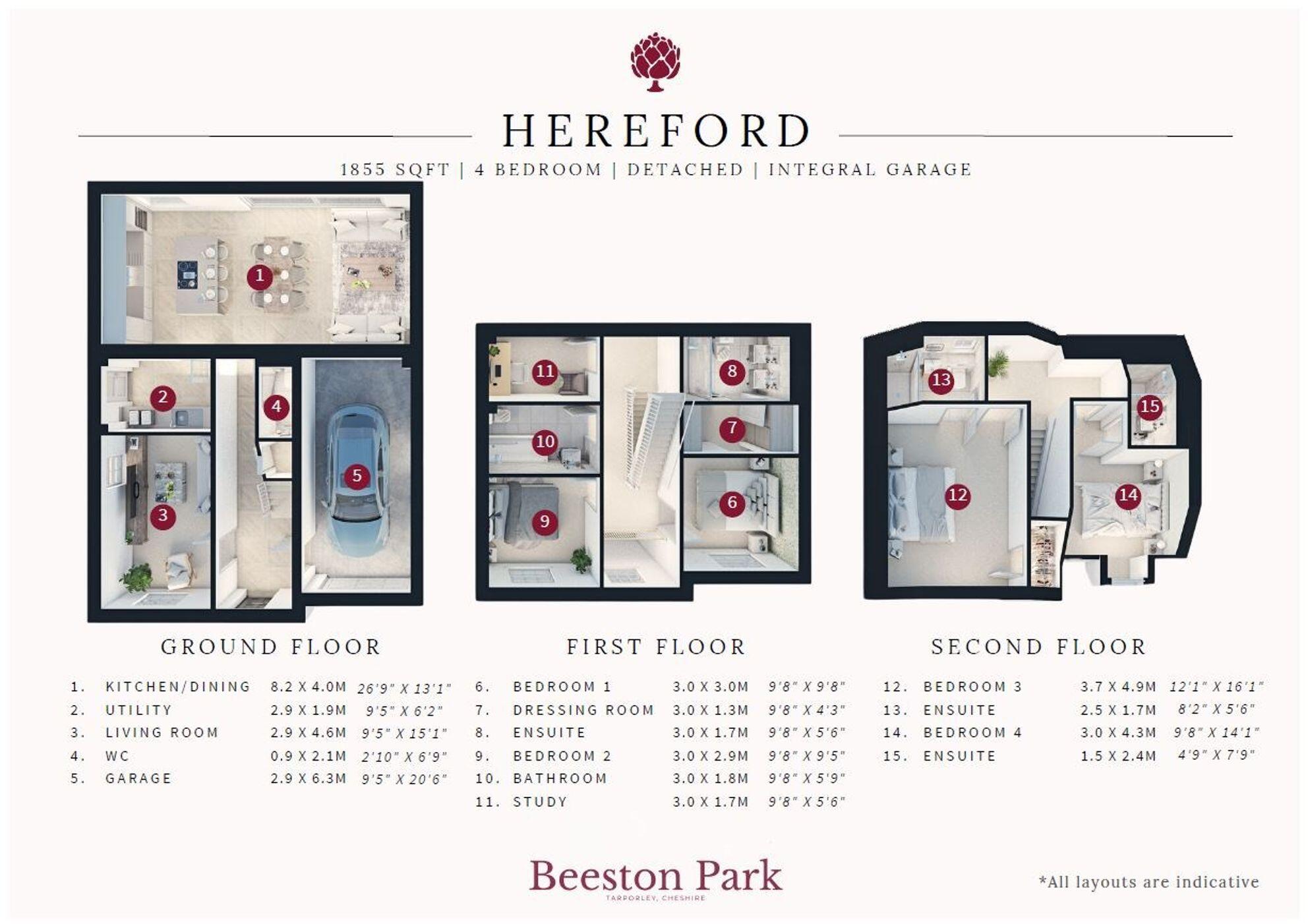 Beeston Park, Beeston floorplan