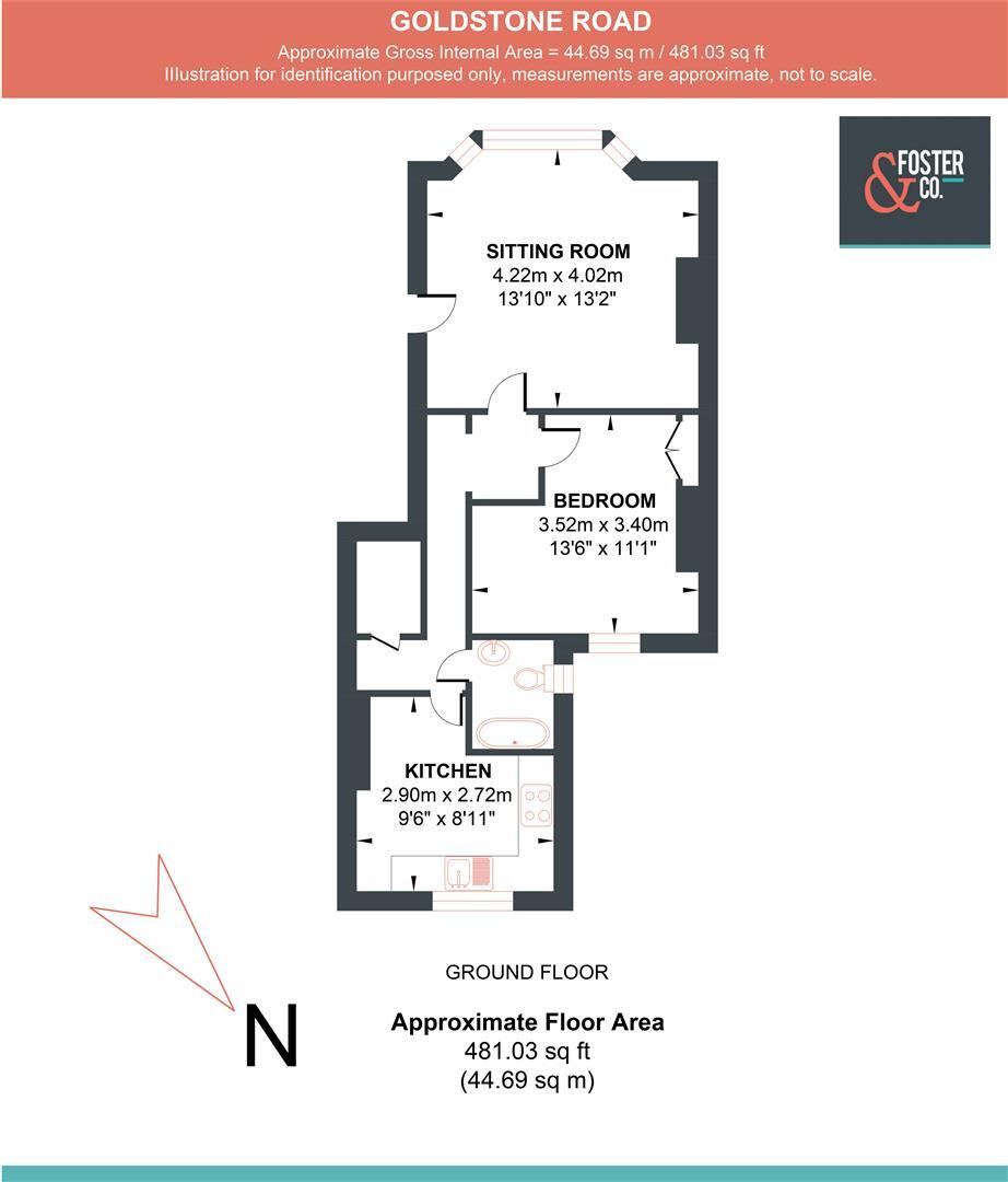 Goldstone Road, Hove floorplan