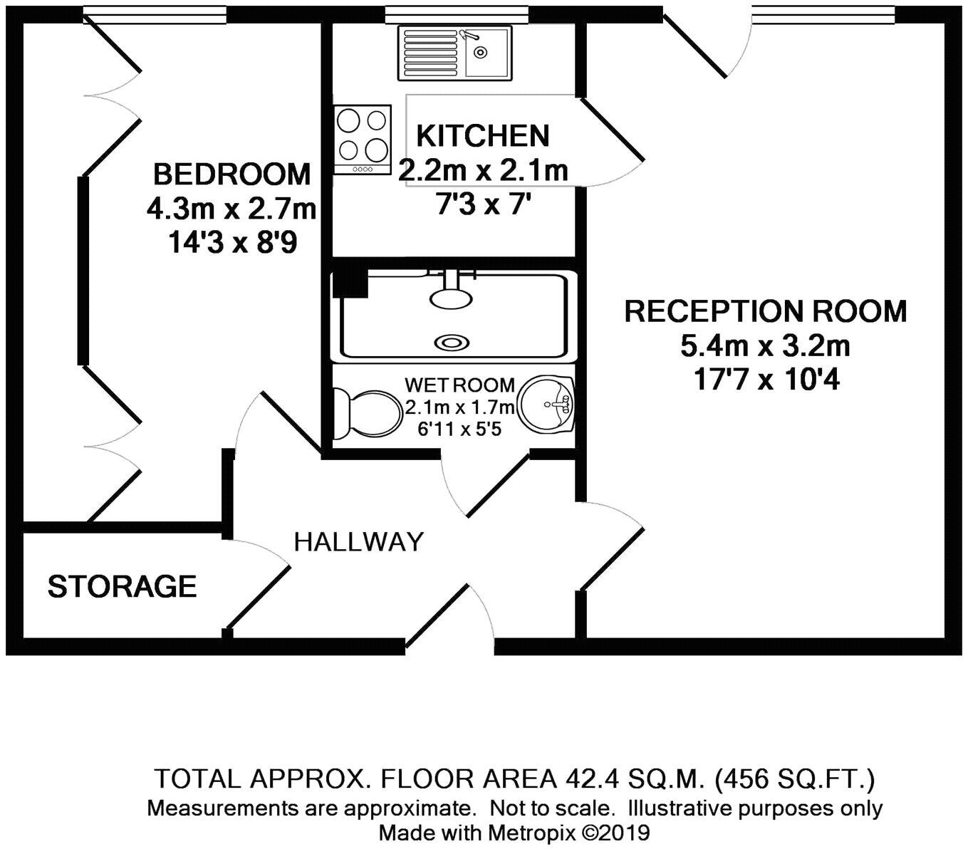 Kennett Court, Oakleigh Close, Swanley, Kent, BR8 floorplan