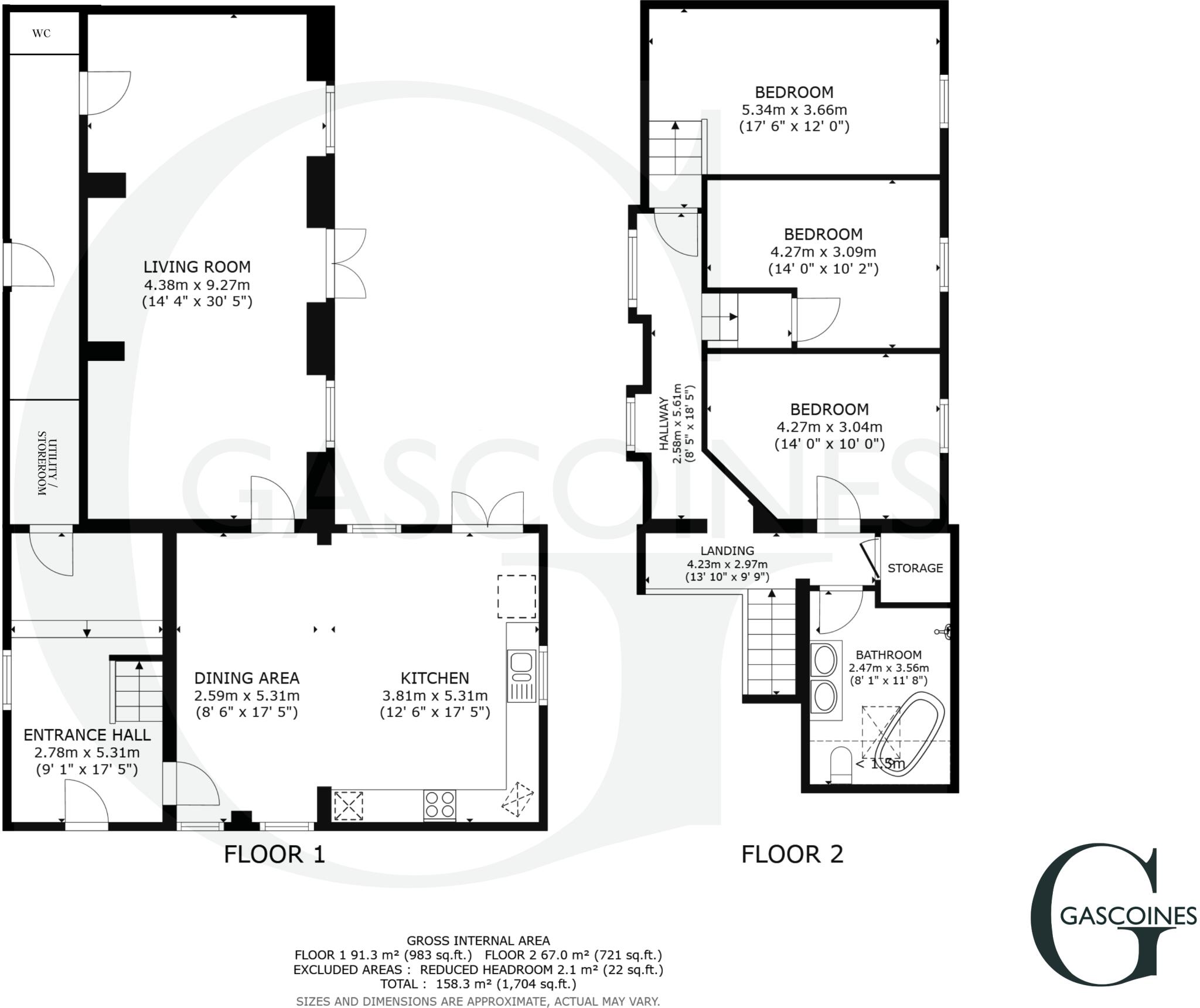 Bungalow Lane, Bilsthorpe, Newark, Nottinghamshire, NG22 floorplan