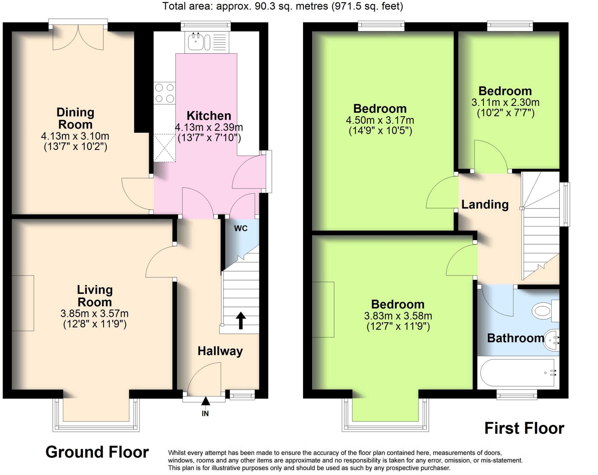 Brighton Road, Lancing, West Sussex, BN15 floorplan