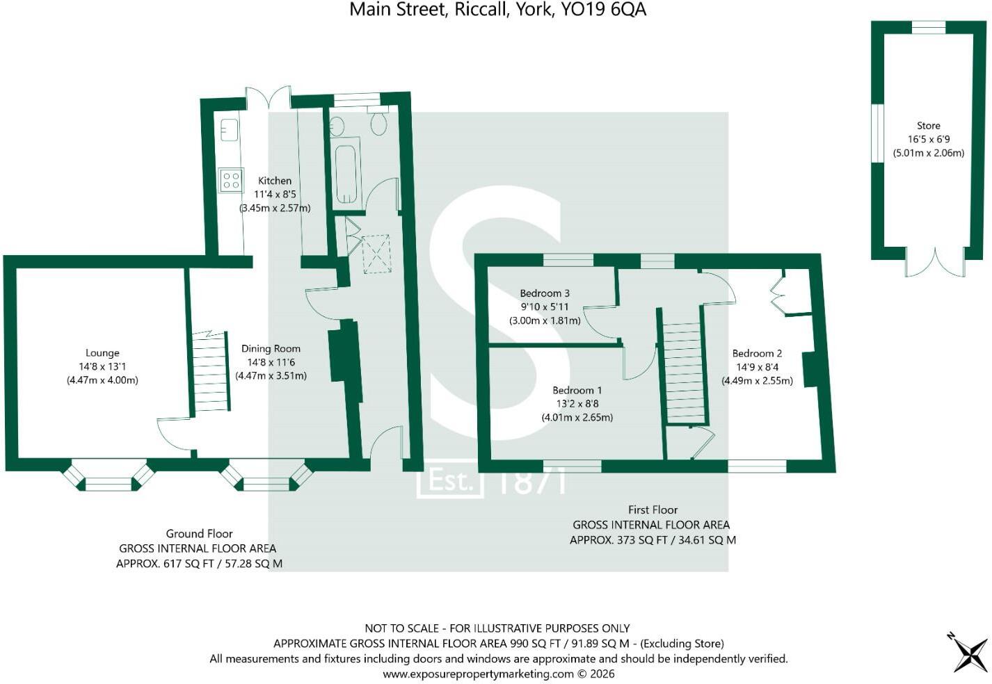 Main Street, Riccall, York floorplan