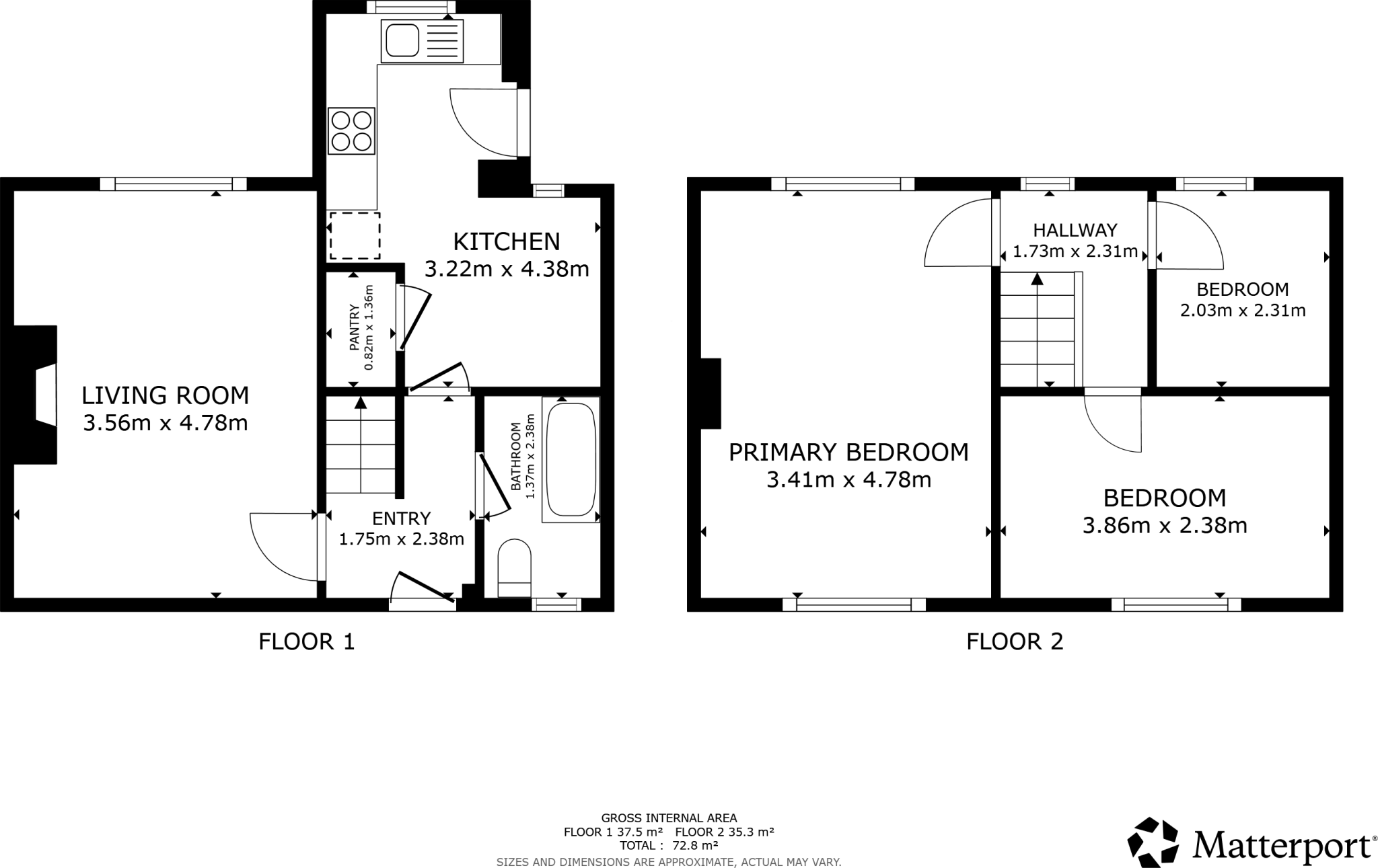 Maricourt Avenue, Blackburn, Lancashire, BB1 floorplan