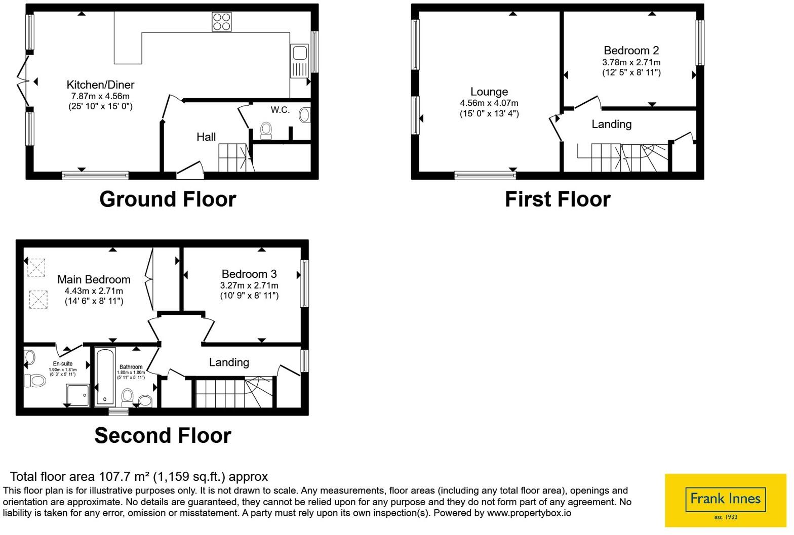 Sylvan Avenue, Kirkby-in-Ashfield, Nottingham, Nottinghamshire, NG17 floorplan