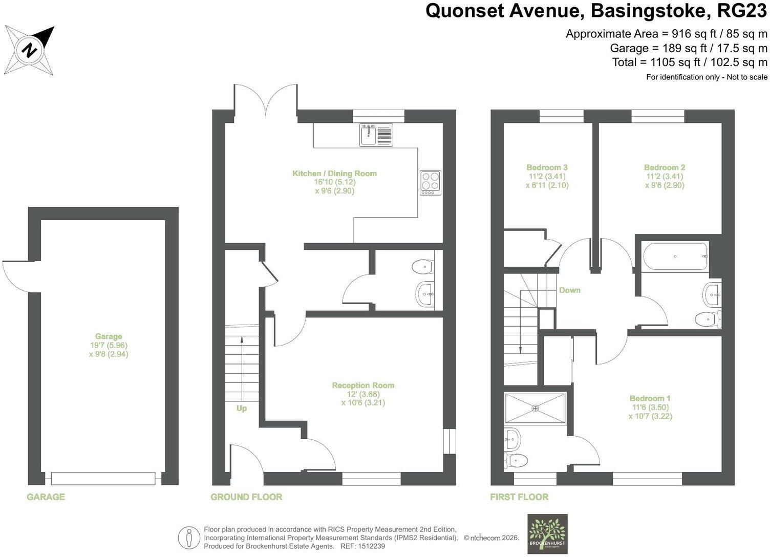 Quonset Avenue, Basingstoke RG23 7PE floorplan