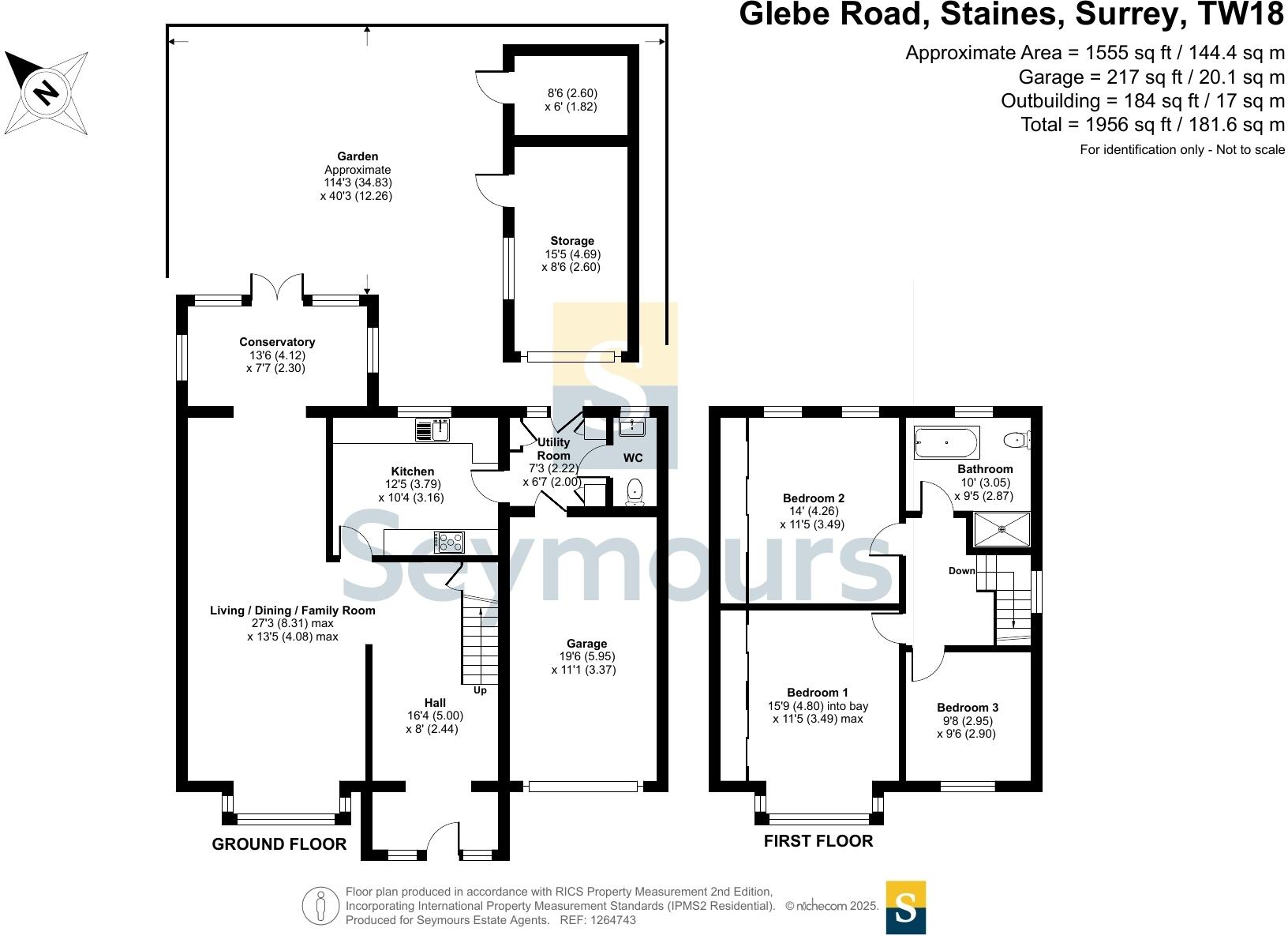 Glebe Road, Staines, Surrey, TW18 floorplan