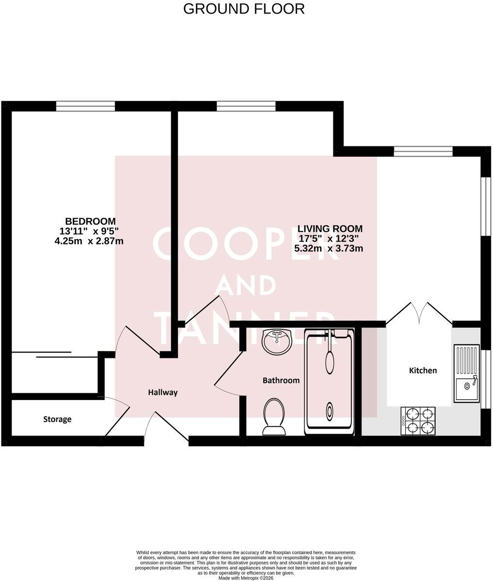 Somerton Road, Street, BA16 floorplan