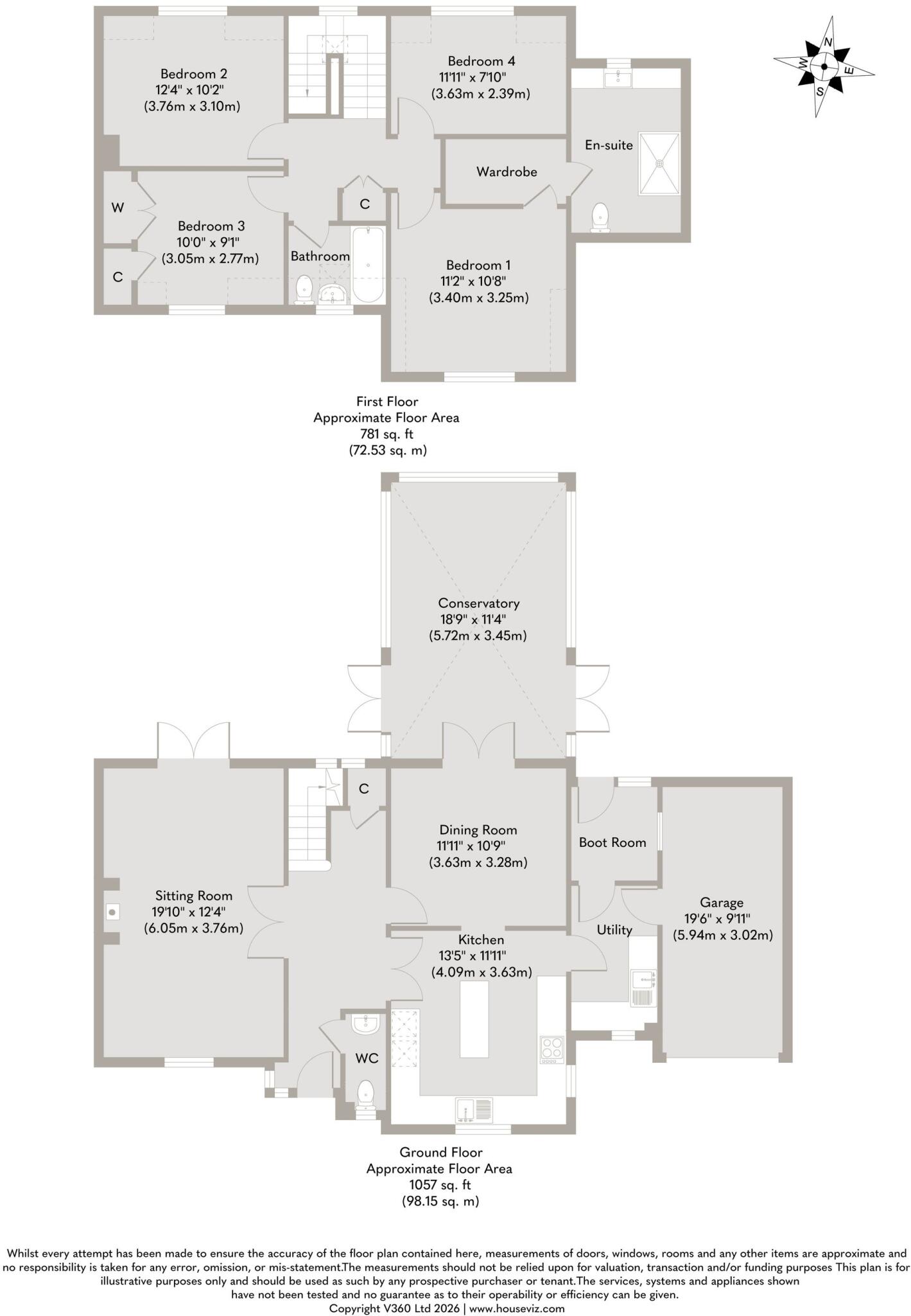 Substantial Four Bedroom Detached Family Home in Yaxham floorplan