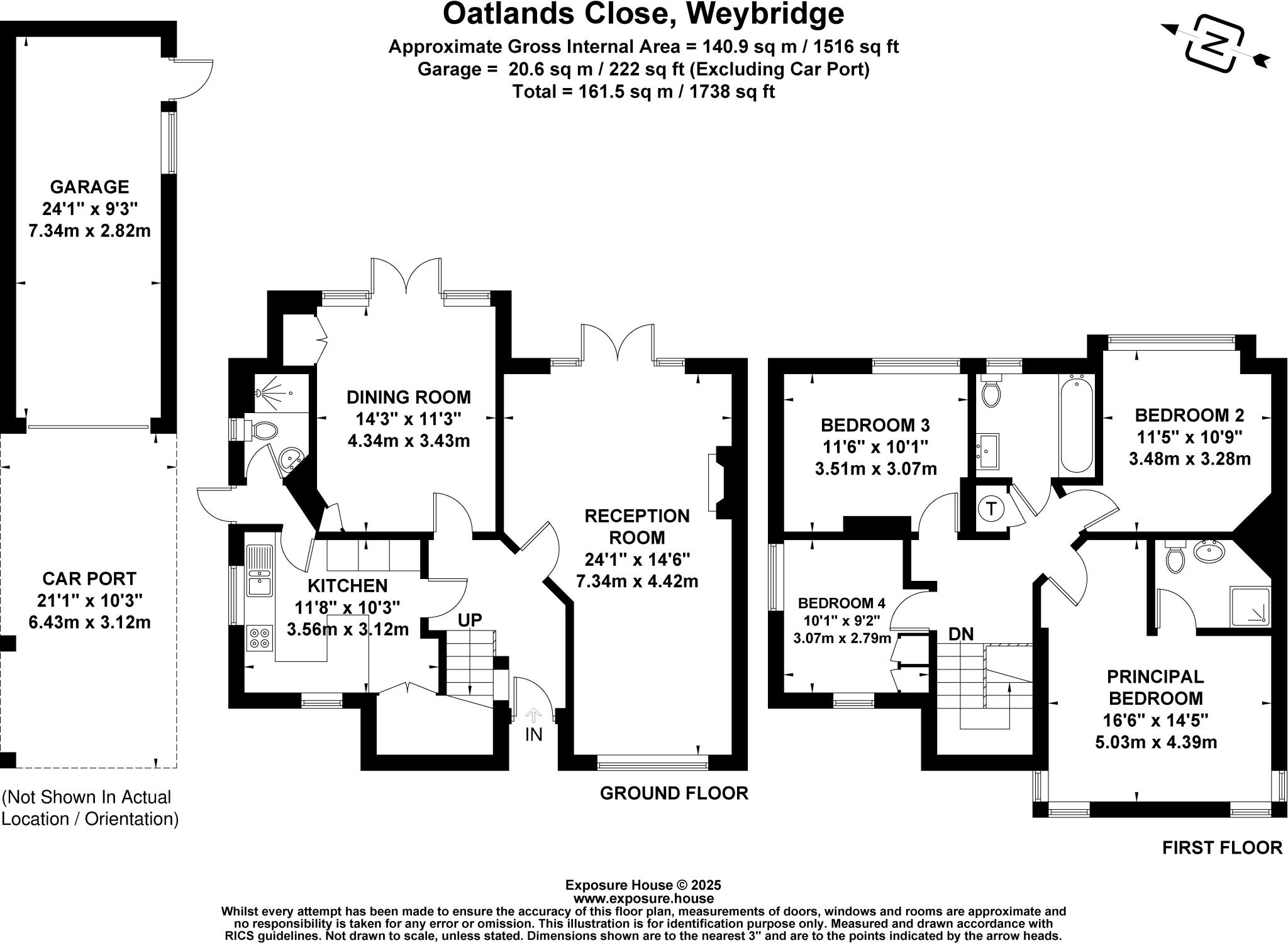 Oatlands Close, Weybridge, Surrey, KT13 floorplan