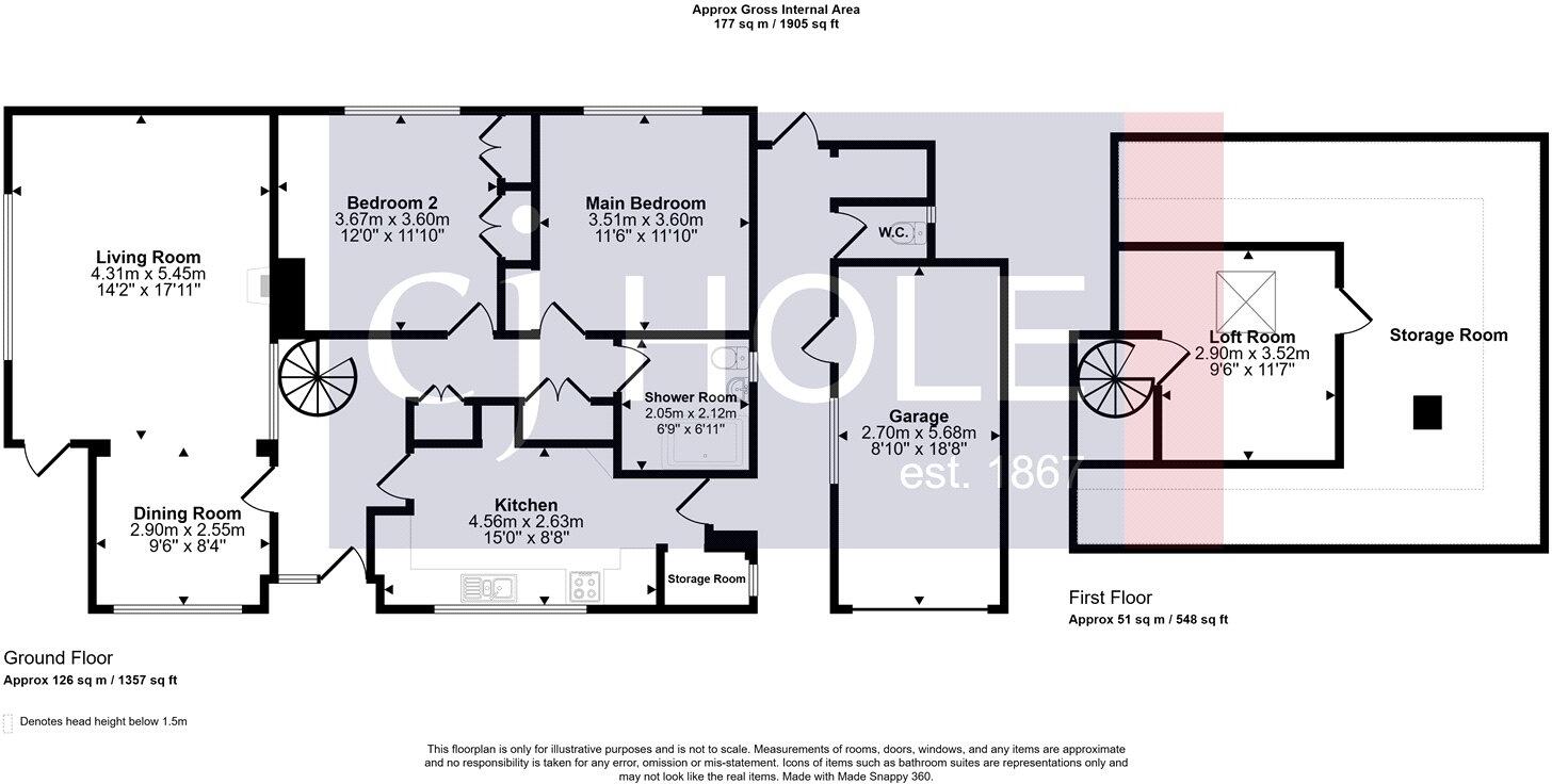 Belmont Avenue, Hucclecote, Gloucester, GL3 floorplan