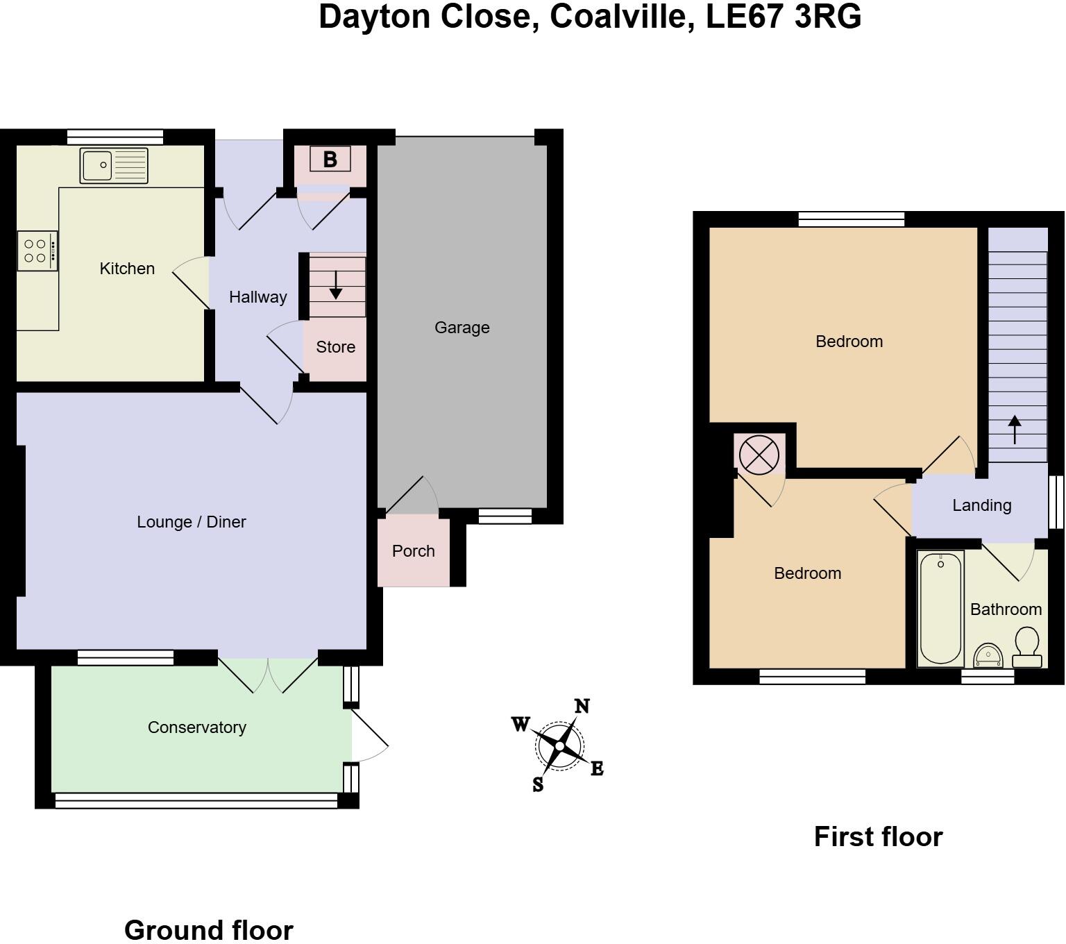 Dayton Close, Coalville floorplan