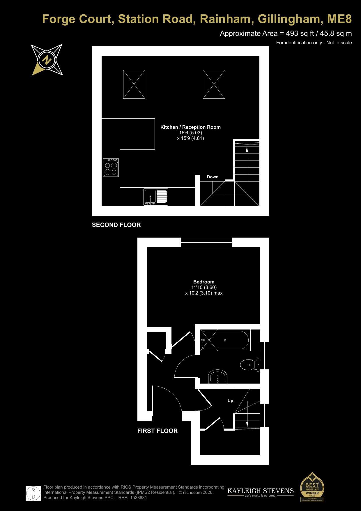 One Bedroom | Duplex Apartment | Open Plan Living | Stunning Views | Close to Rainham Railway Station floorplan