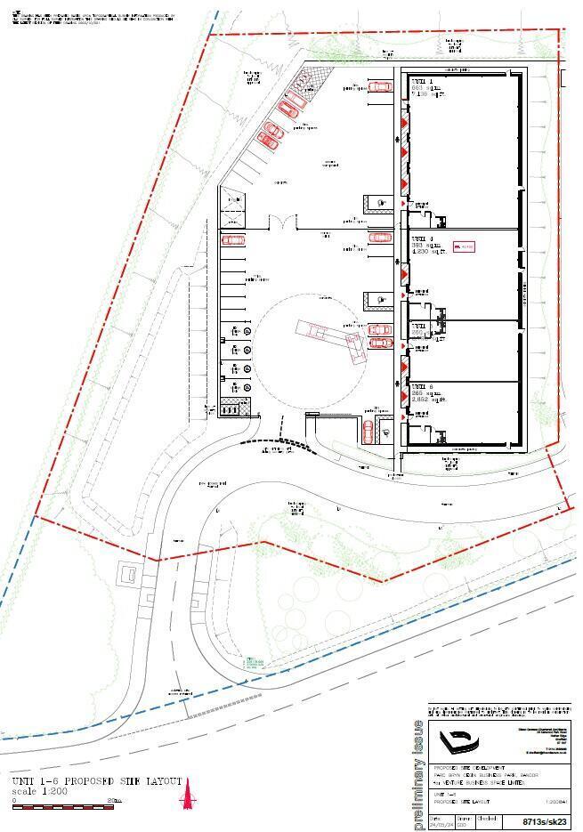 The Trade Yard Bangor site plan