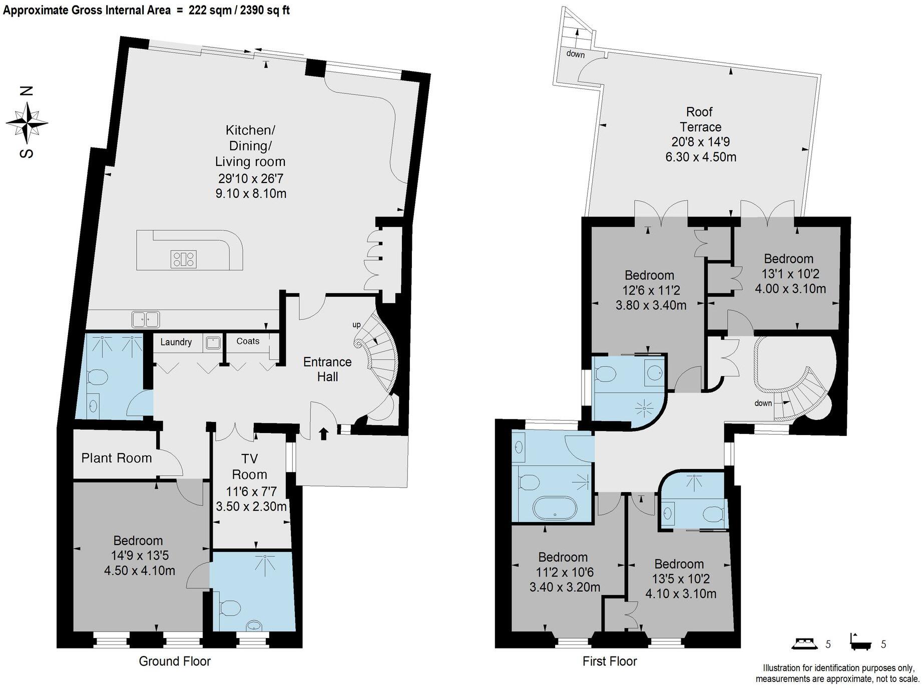 Higher Town, Malborough floorplan