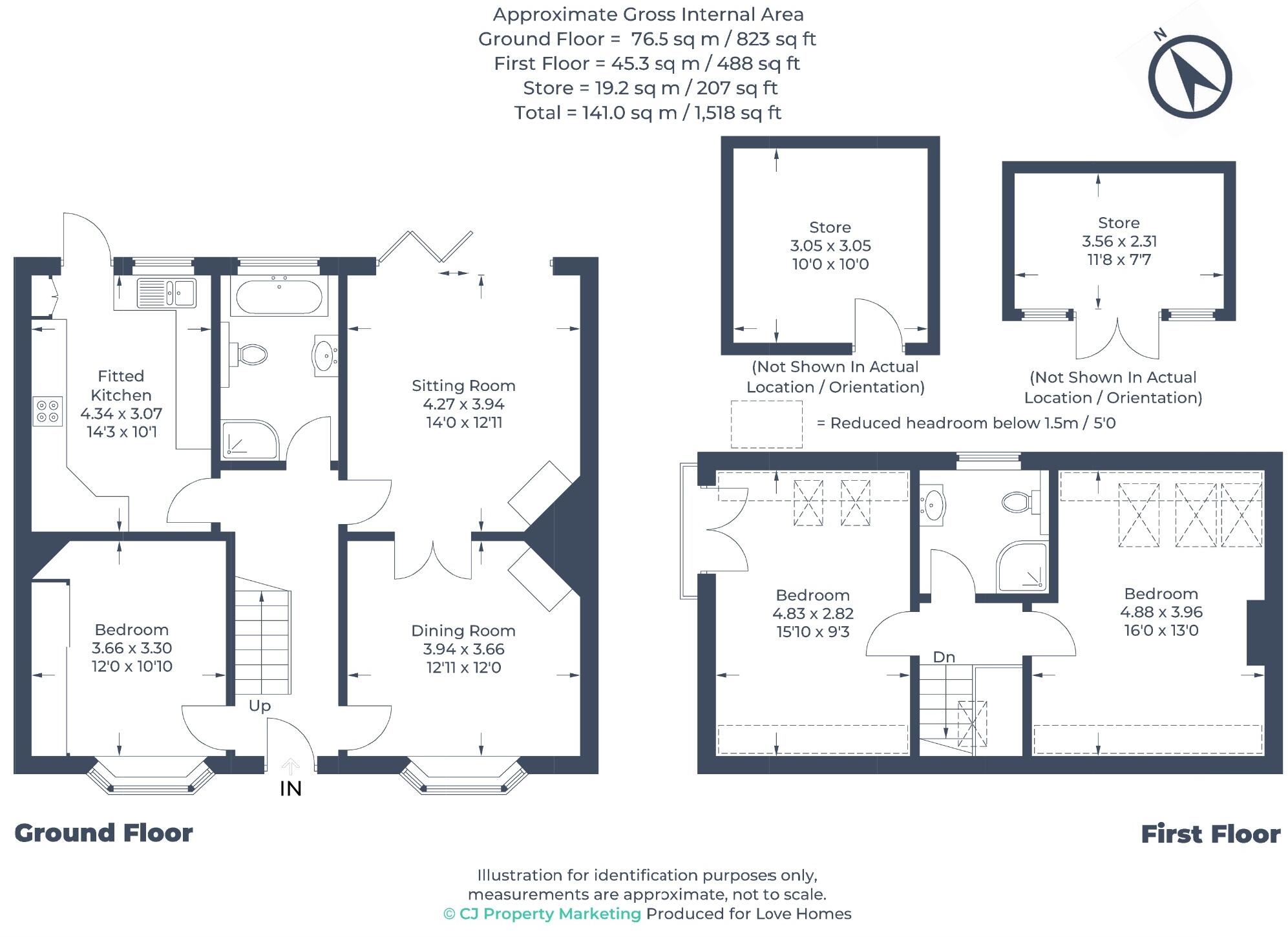 Luton Road, Chalton, LU4 9UJ floorplan