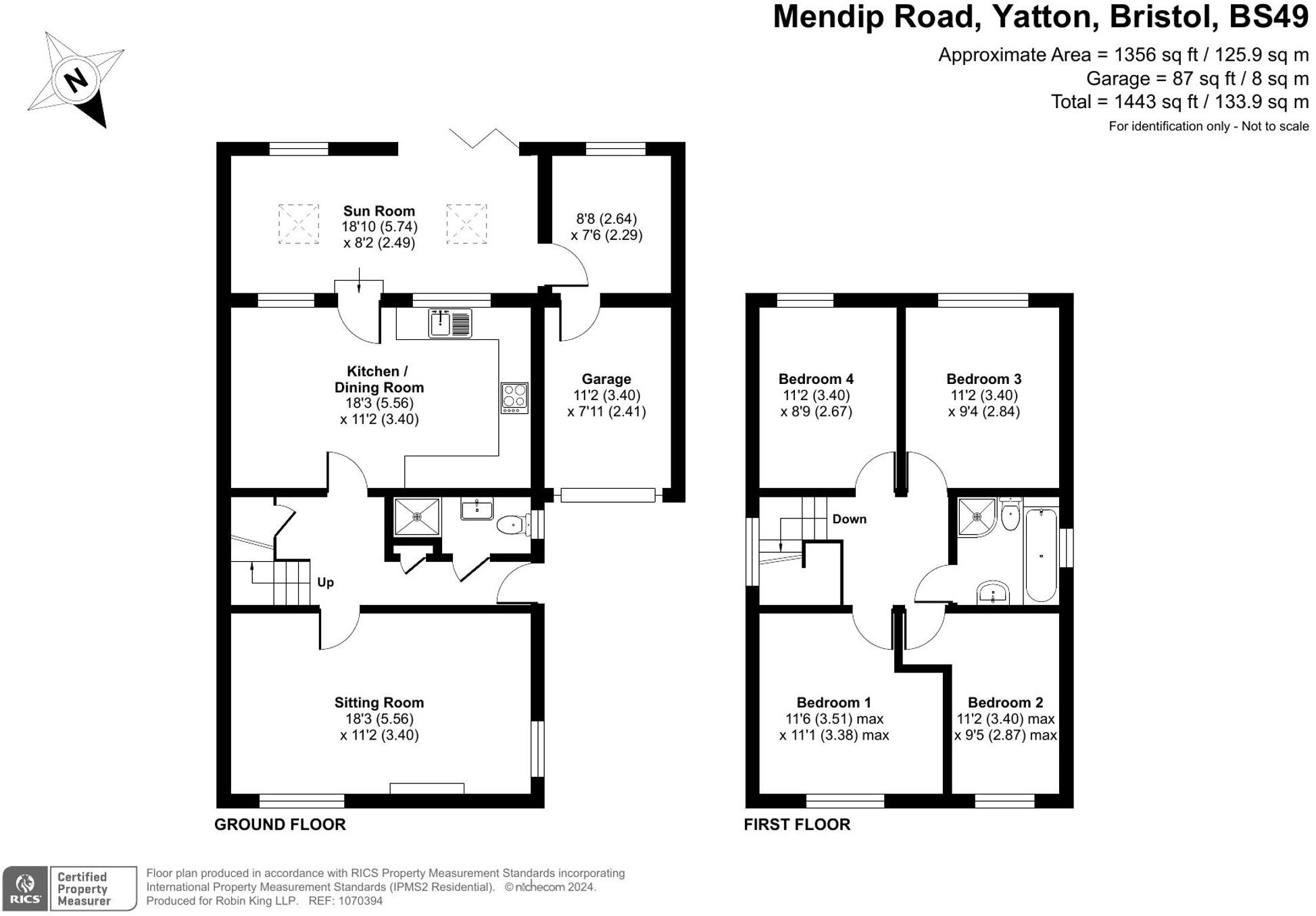 33, Mendip Road, Yatton, BS49 floorplan