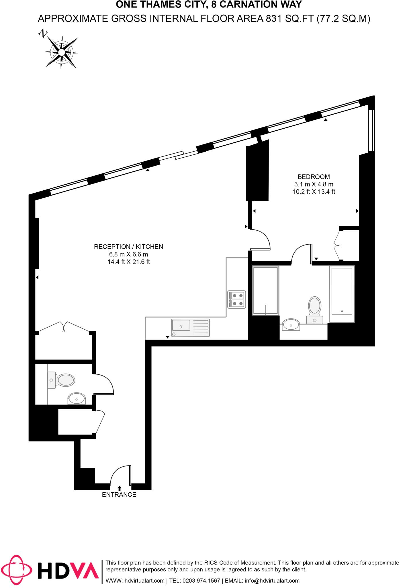 Carnation Way London SW8 floorplan