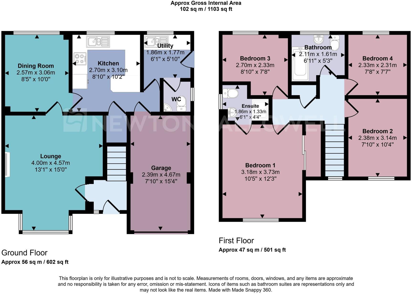 Cavendish Crescent, Hugglescote, LE67 floorplan