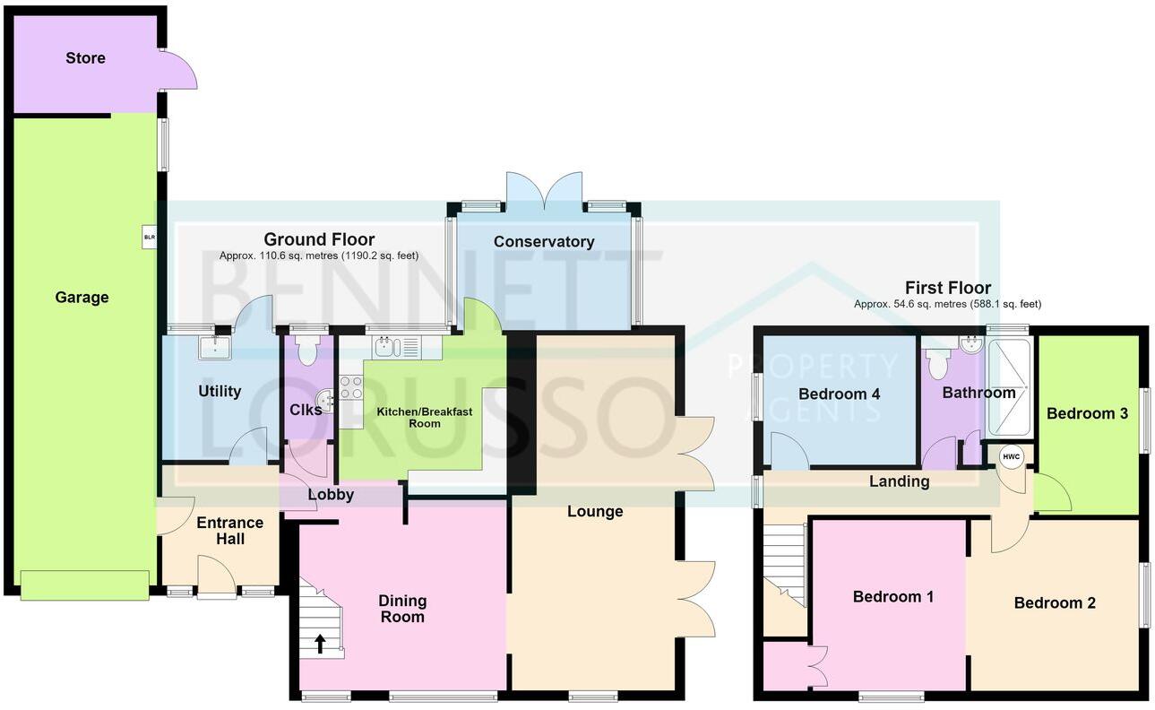 Bishops Way, Buckden, St Neots, PE19 floorplan