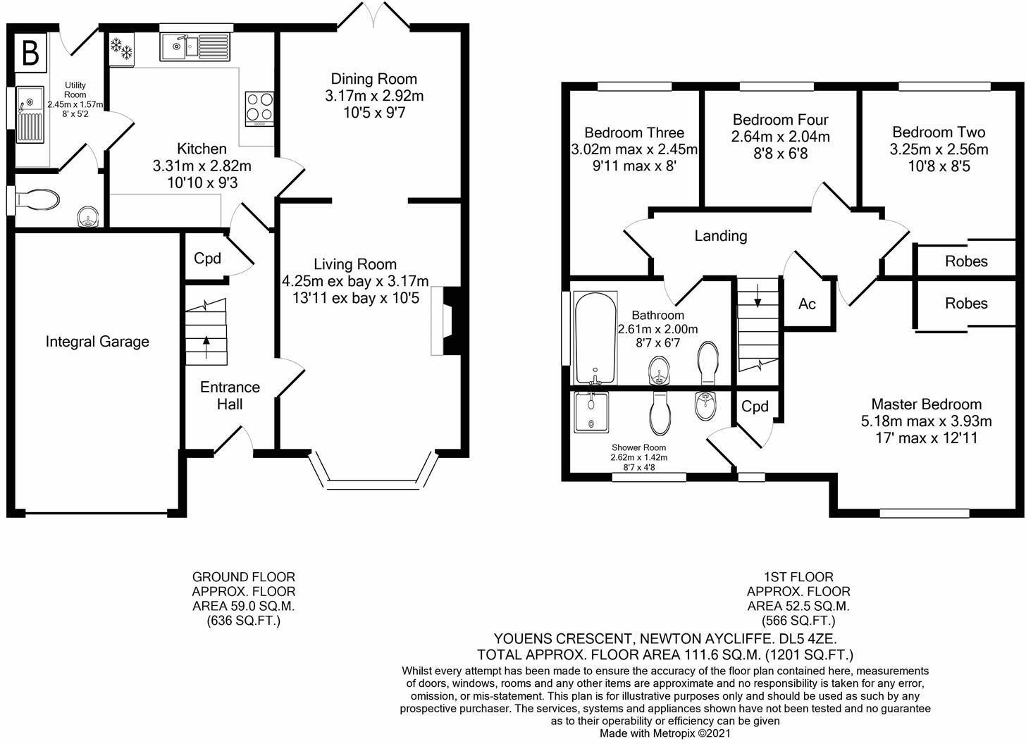 Youens Crescent, Newton Aycliffe floorplan