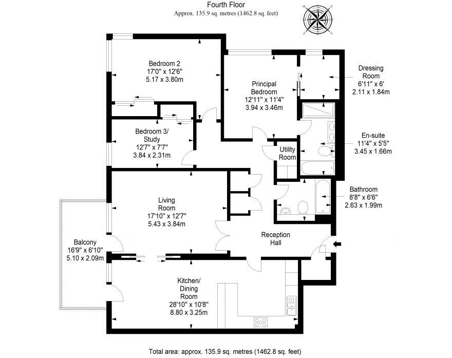 Flat 12, 10, West Mill Road, Colinton, Edinburgh, EH13 0NX floorplan