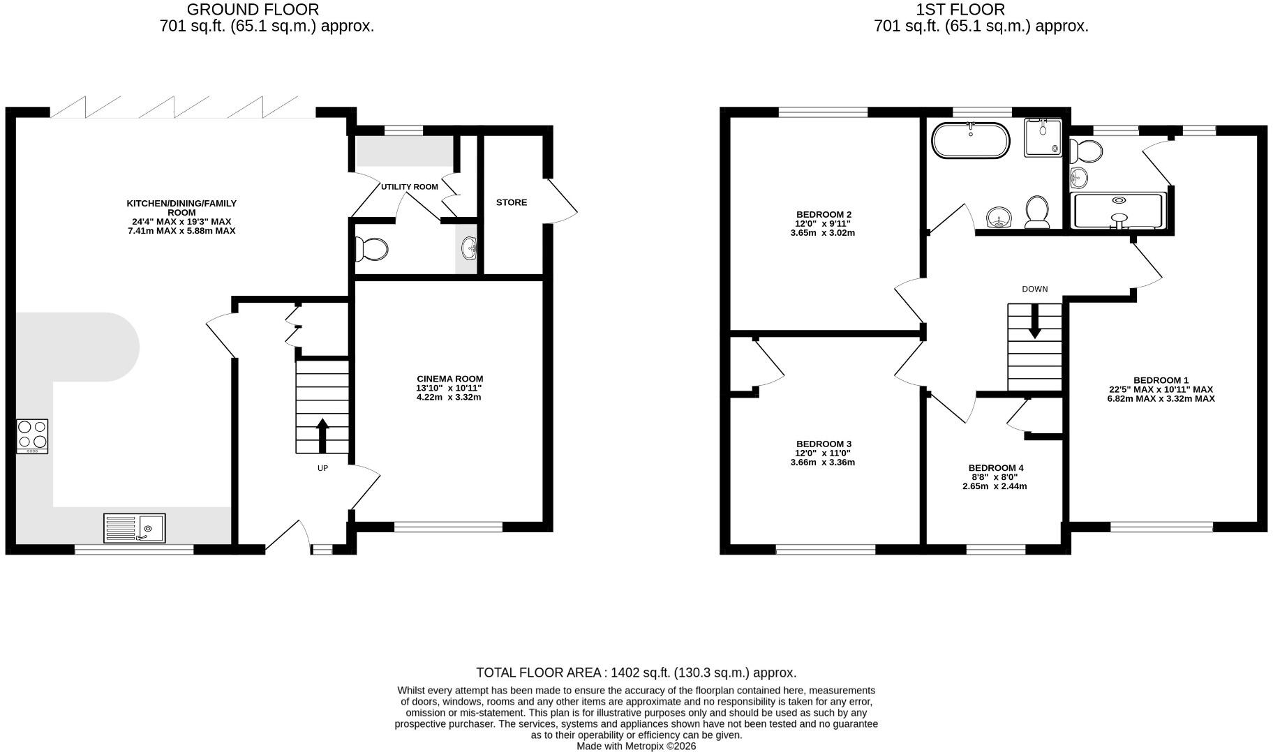 Hillside Crescent, Camberley, GU16 9AY floorplan