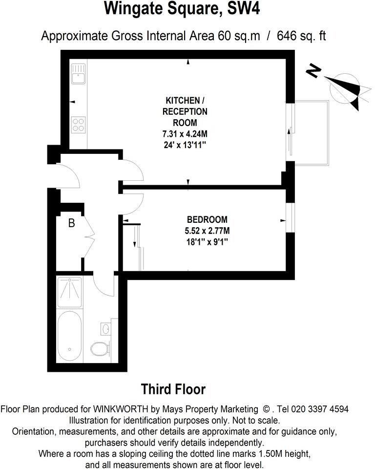 Wingate Square, London, SW4 floorplan