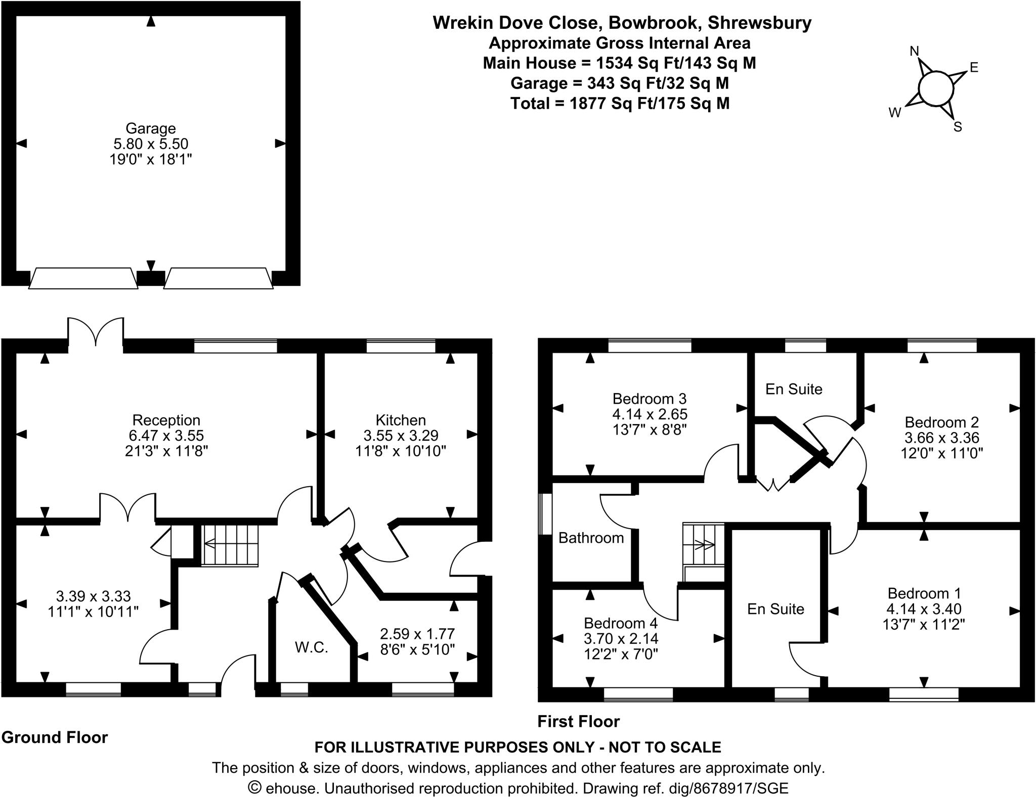 23, Wrekin Dove Close, Bowbrook, Shrewsbury floorplan