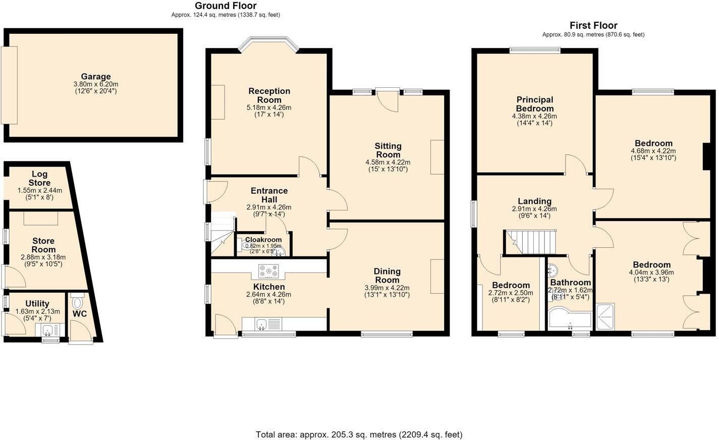 Sir William Hill Road, Grindleford, Hope Valley floorplan