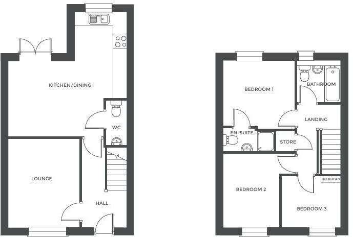 Plot 136 The Ashmead, Acresford Park, Handsacre, WS15 floorplan